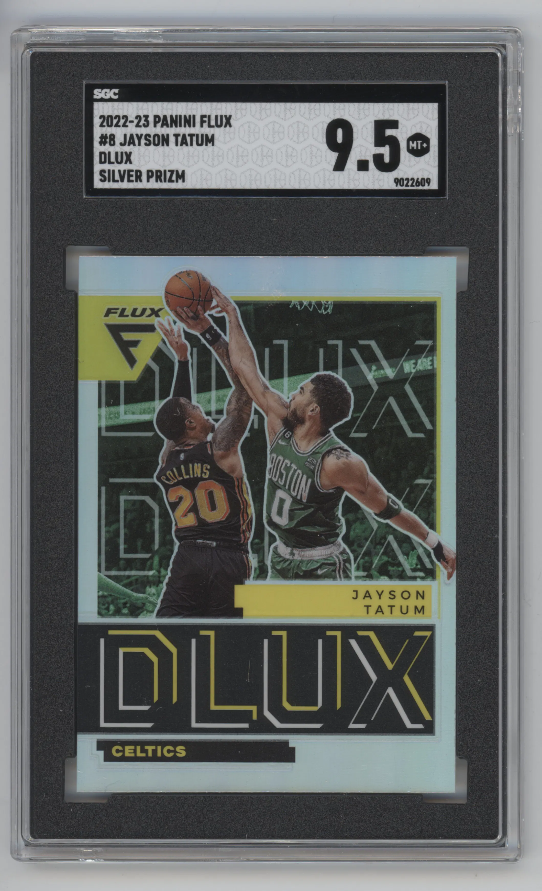 2022 Panini Flux DLUX Jayson Tatum Silver SGC 9.5