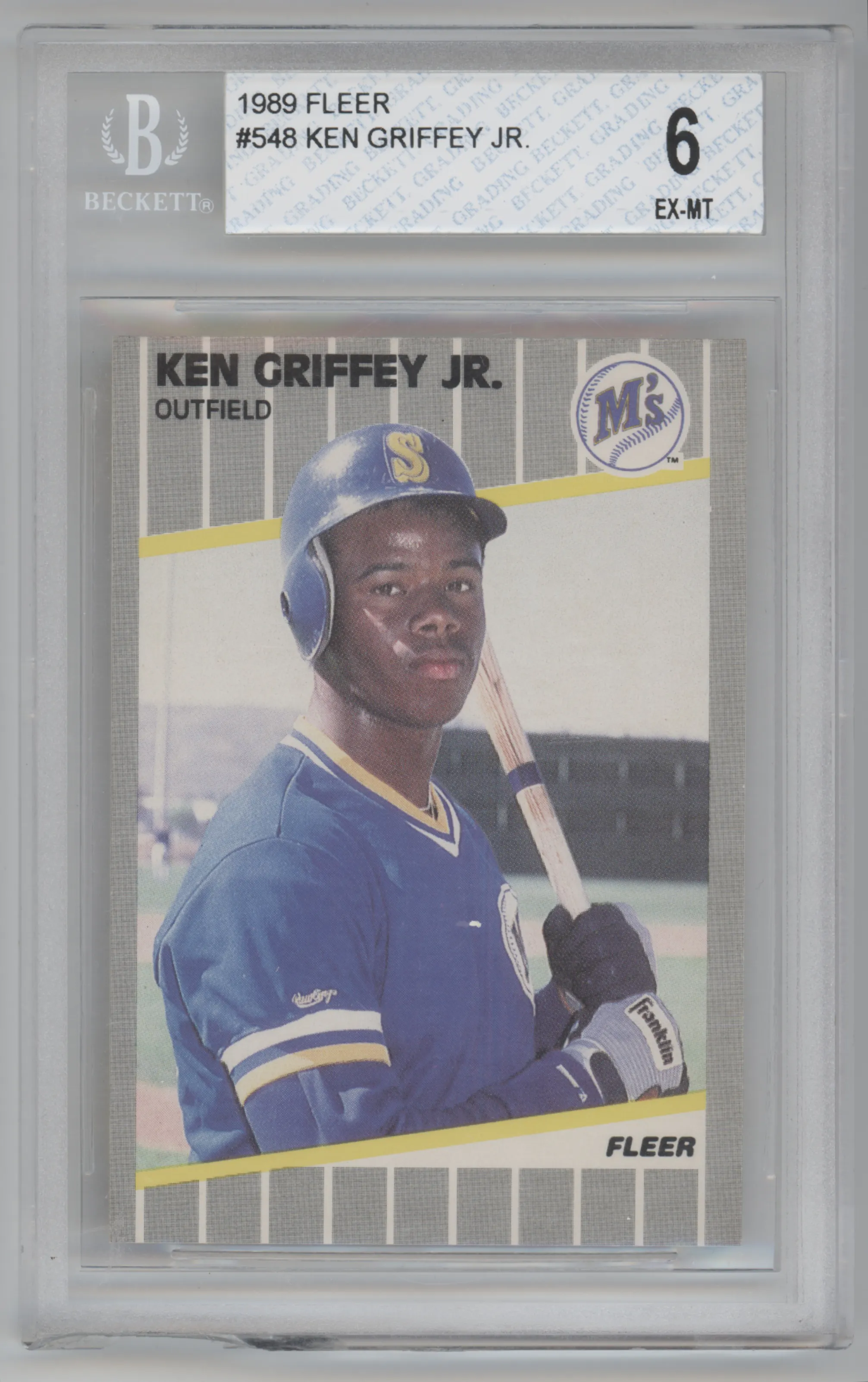 1989 Fleer Ken Griffey Jr. BGS 6