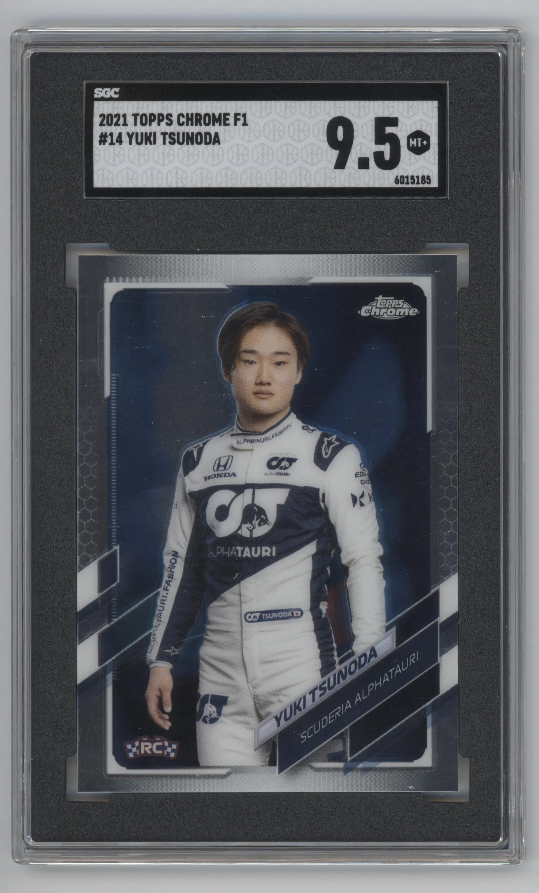 2021 Topps Chrome F1 Yuki Tsunoda SGC 9.5