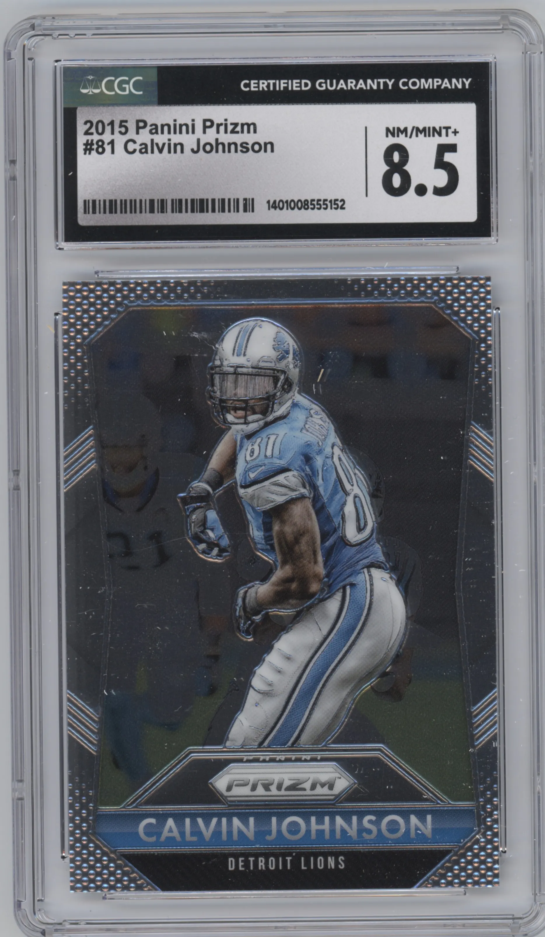 2015 Panini Prizm Calvin Johnson CGC 8.5