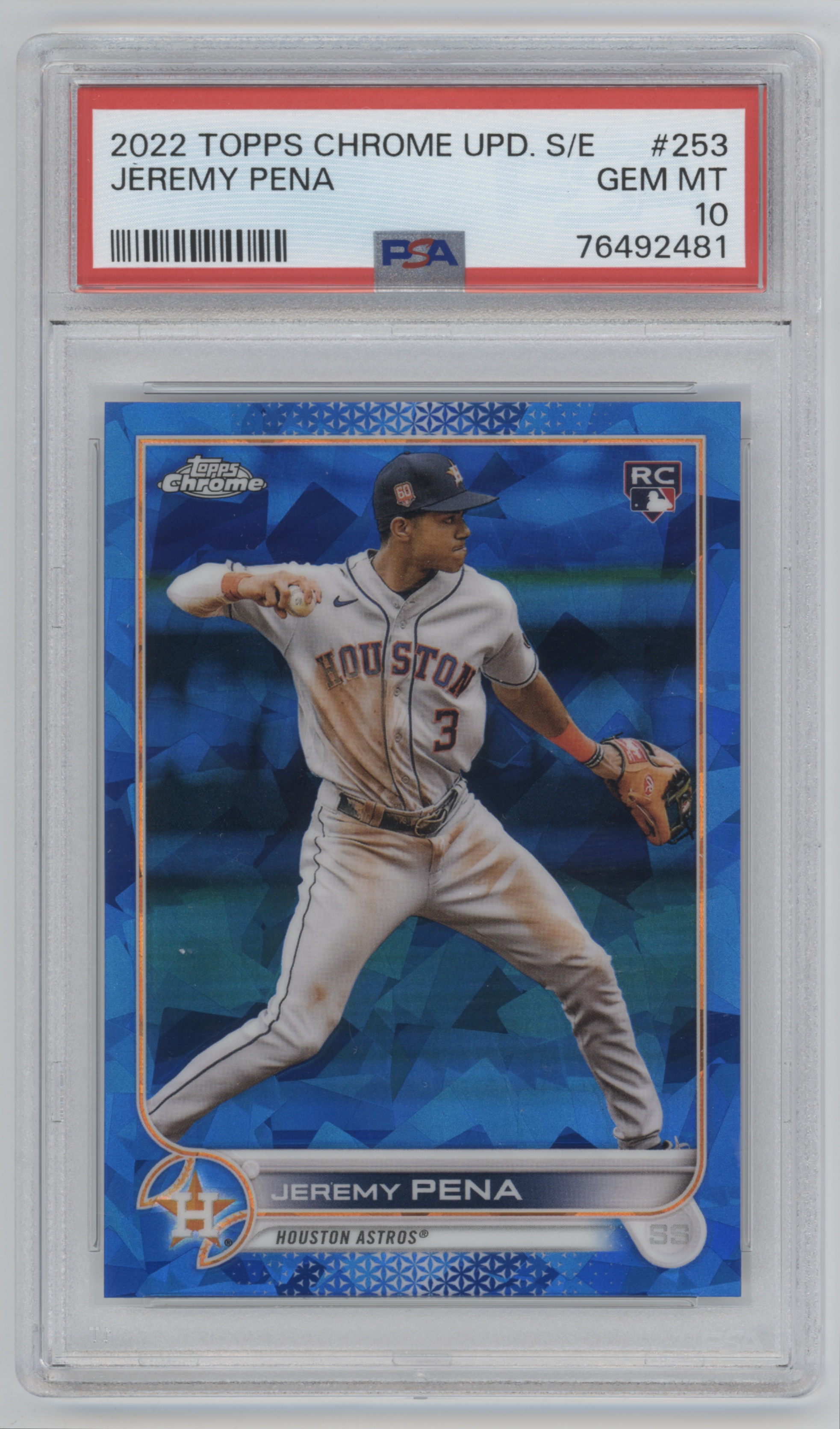 Jeremy Pena Houston Astros 2022 Topps Update # US253 Rookie Card