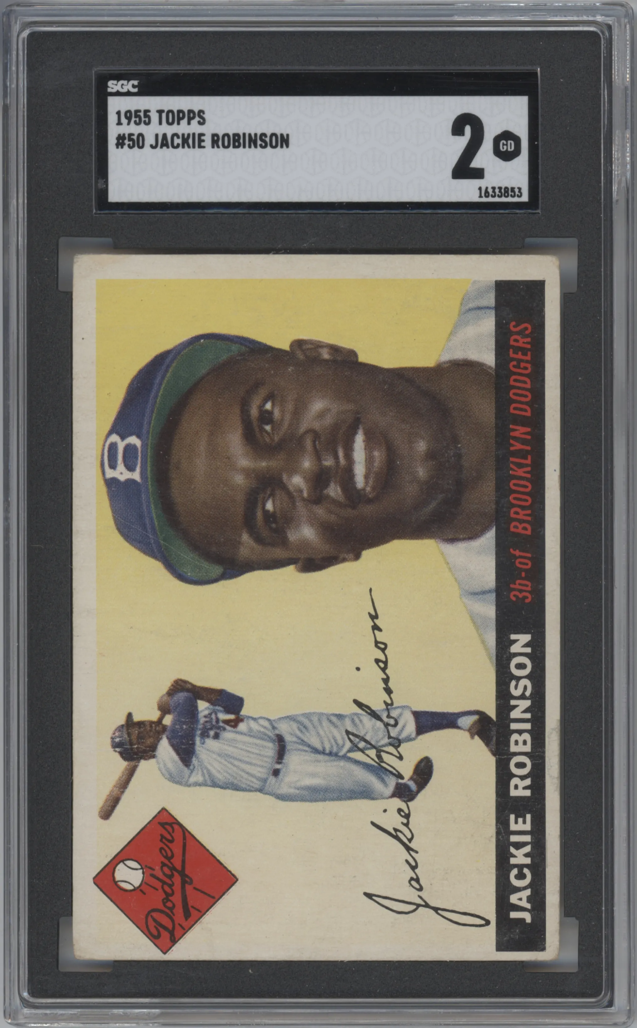 1955 Topps Jackie Robinson #50 SGC 2