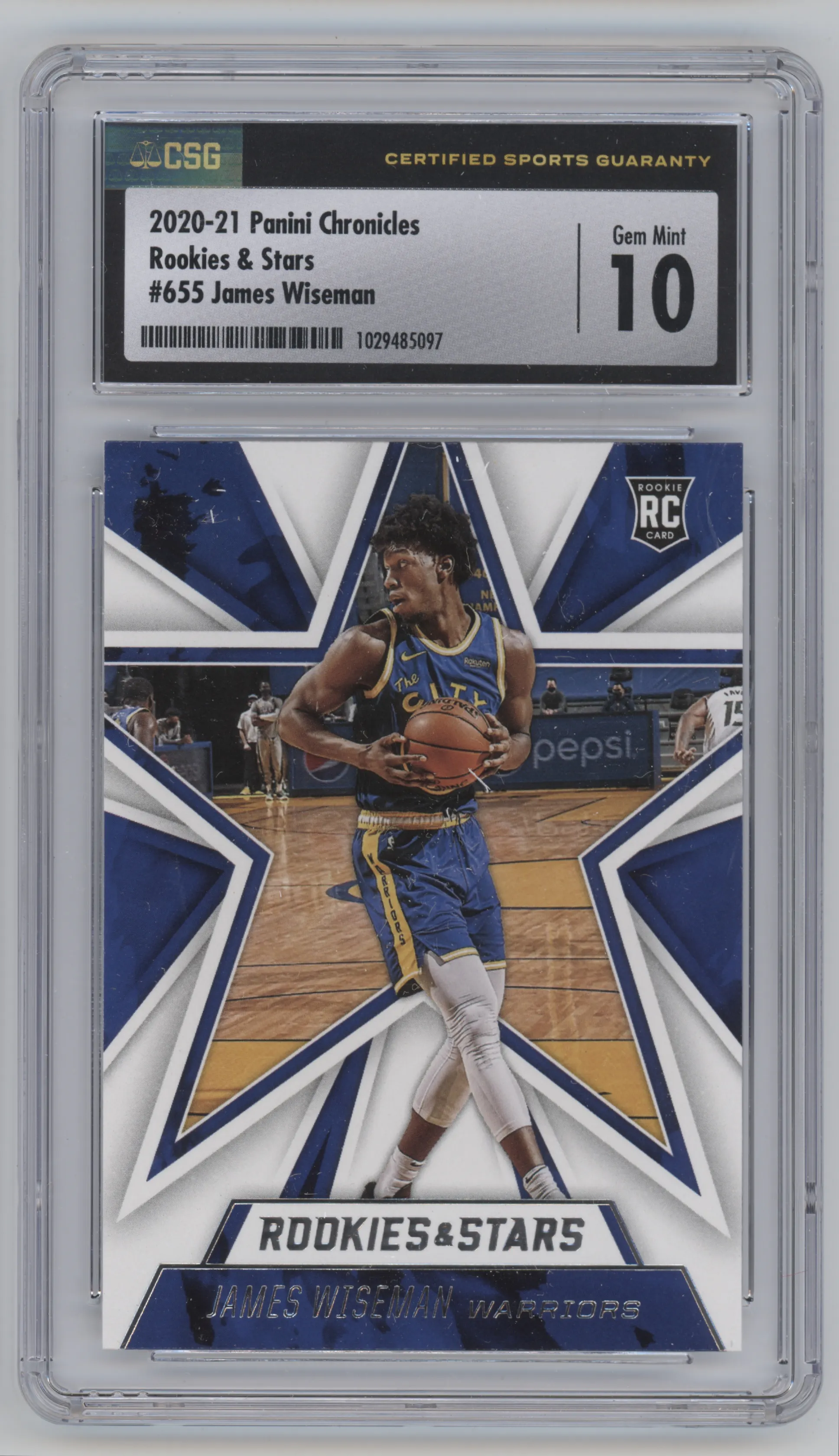 2020 Panini Chronicles Rookies & Stars James Wiseman CGC 10
