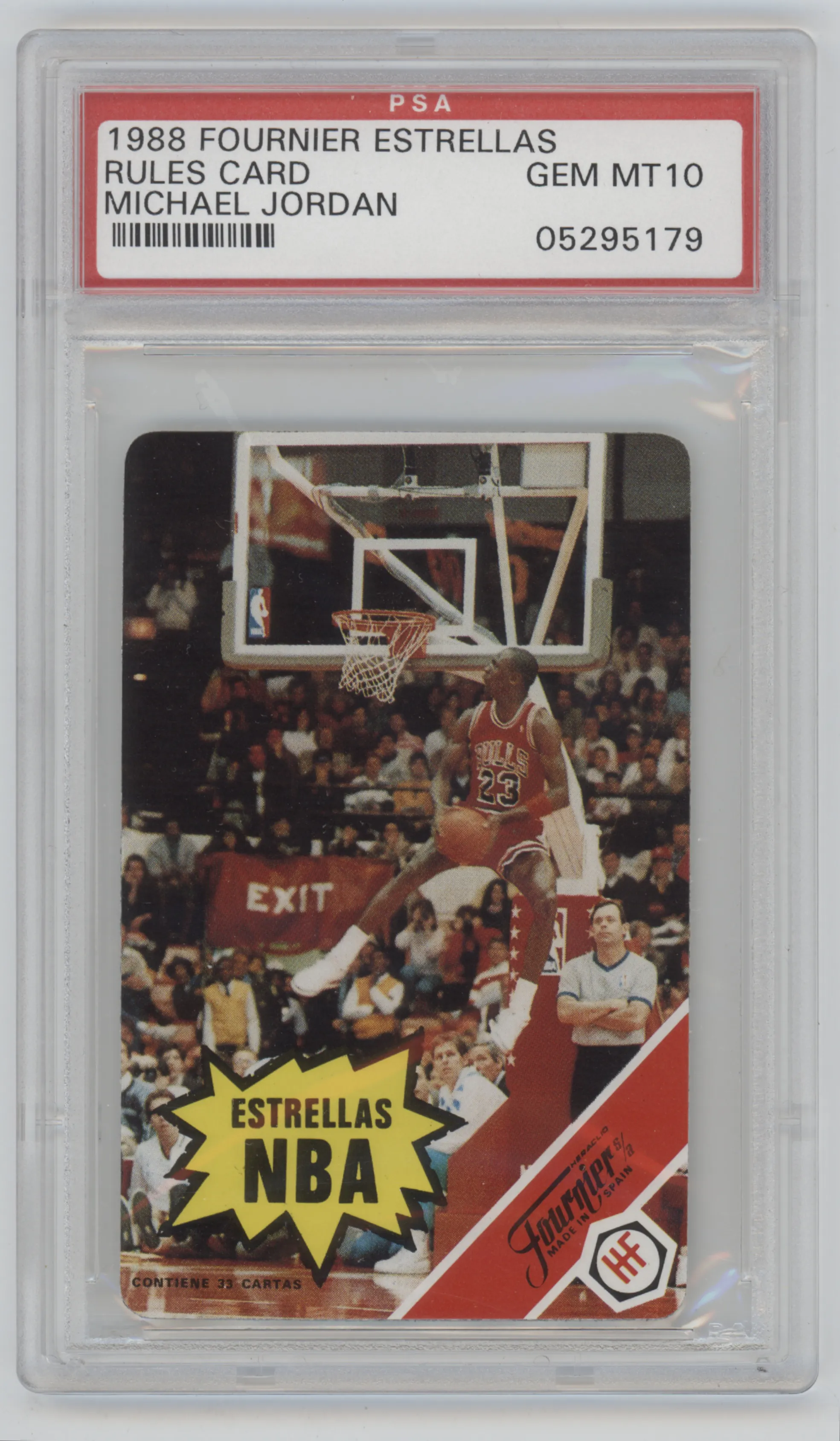 1988 Fournier Estrellas Michael Jordan #NNO PSA 10