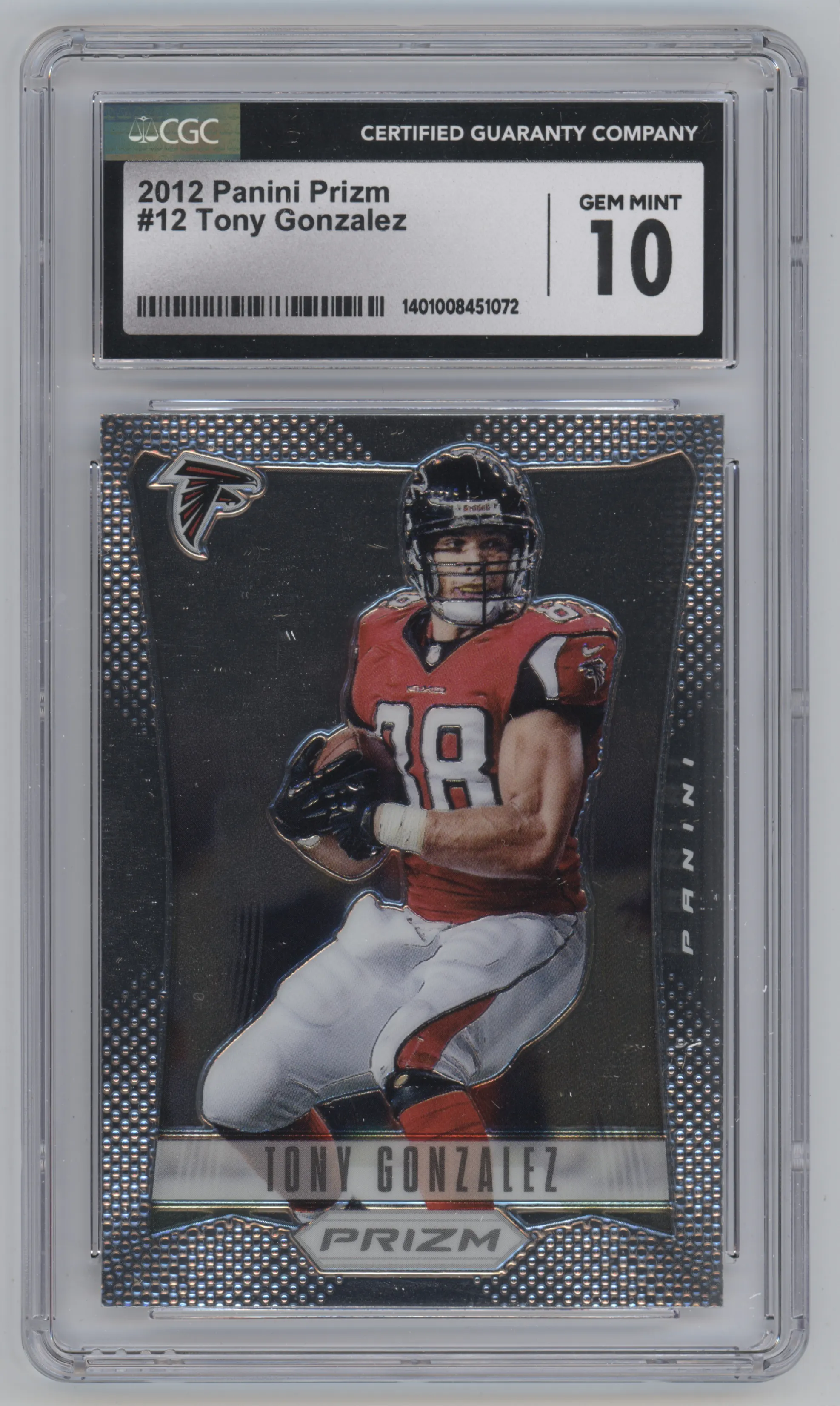 2012 Panini Prizm Tony Gonzalez CGC 10