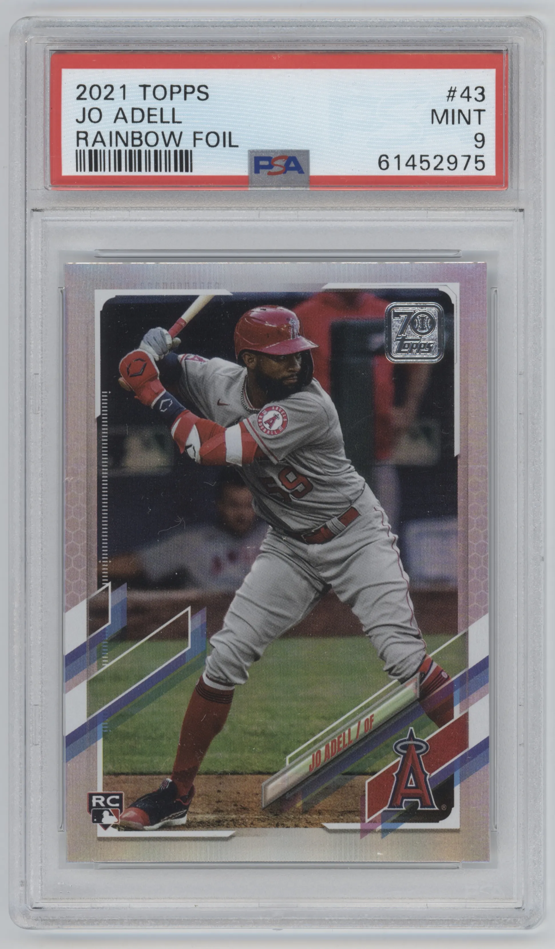 2021 Topps Jo Adell Rainbow Foil PSA 9