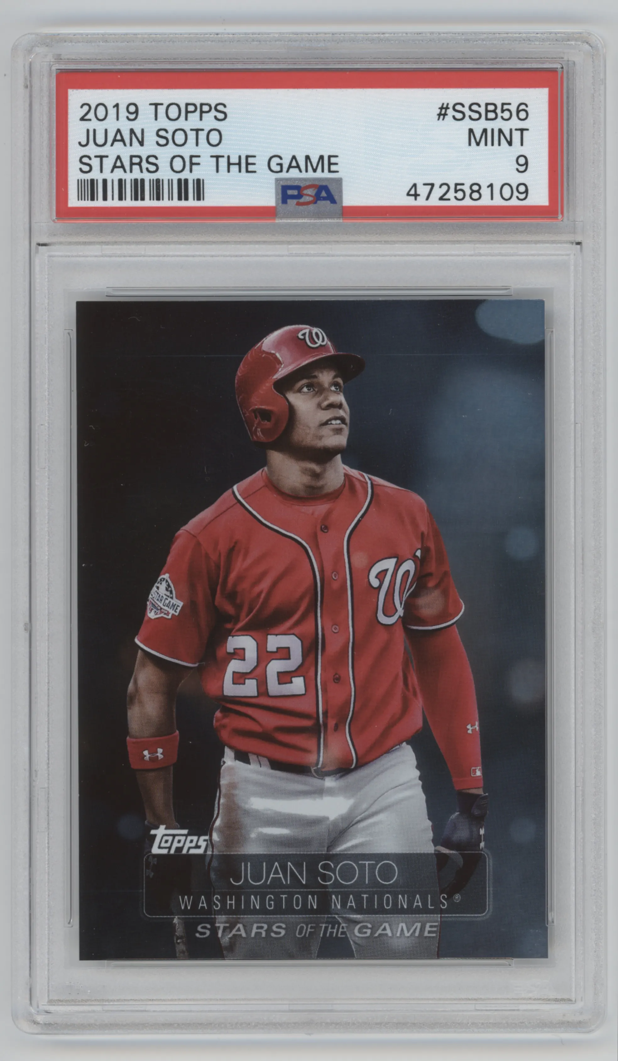 2019 Topps Series 1 Stars of the Game Juan Soto PSA 9