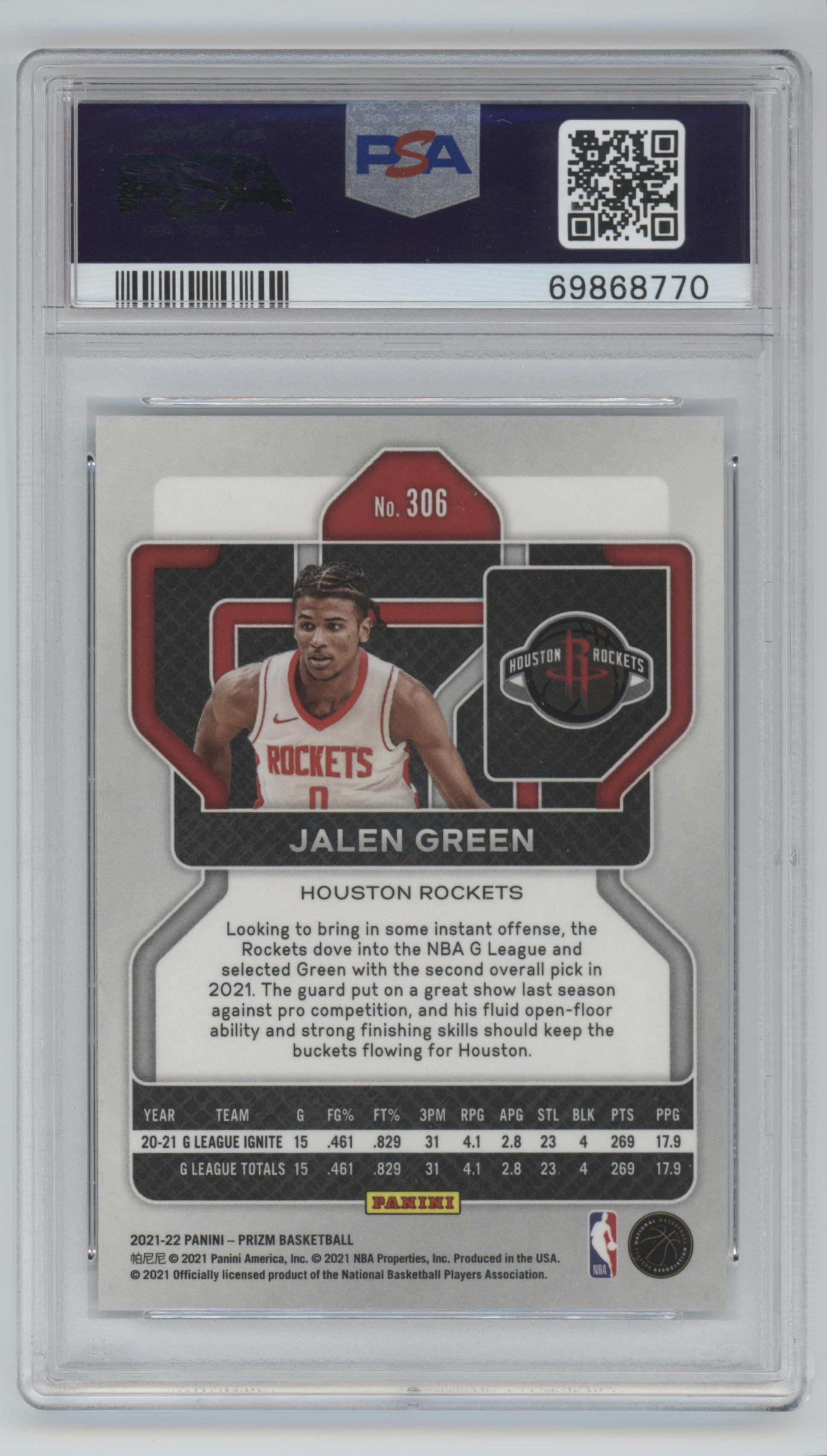 その他 21-22 Prizm choice Jalen Green RC PSA9 21-22 Prizm choice Jalen Green RC PSA9 - メルカリ