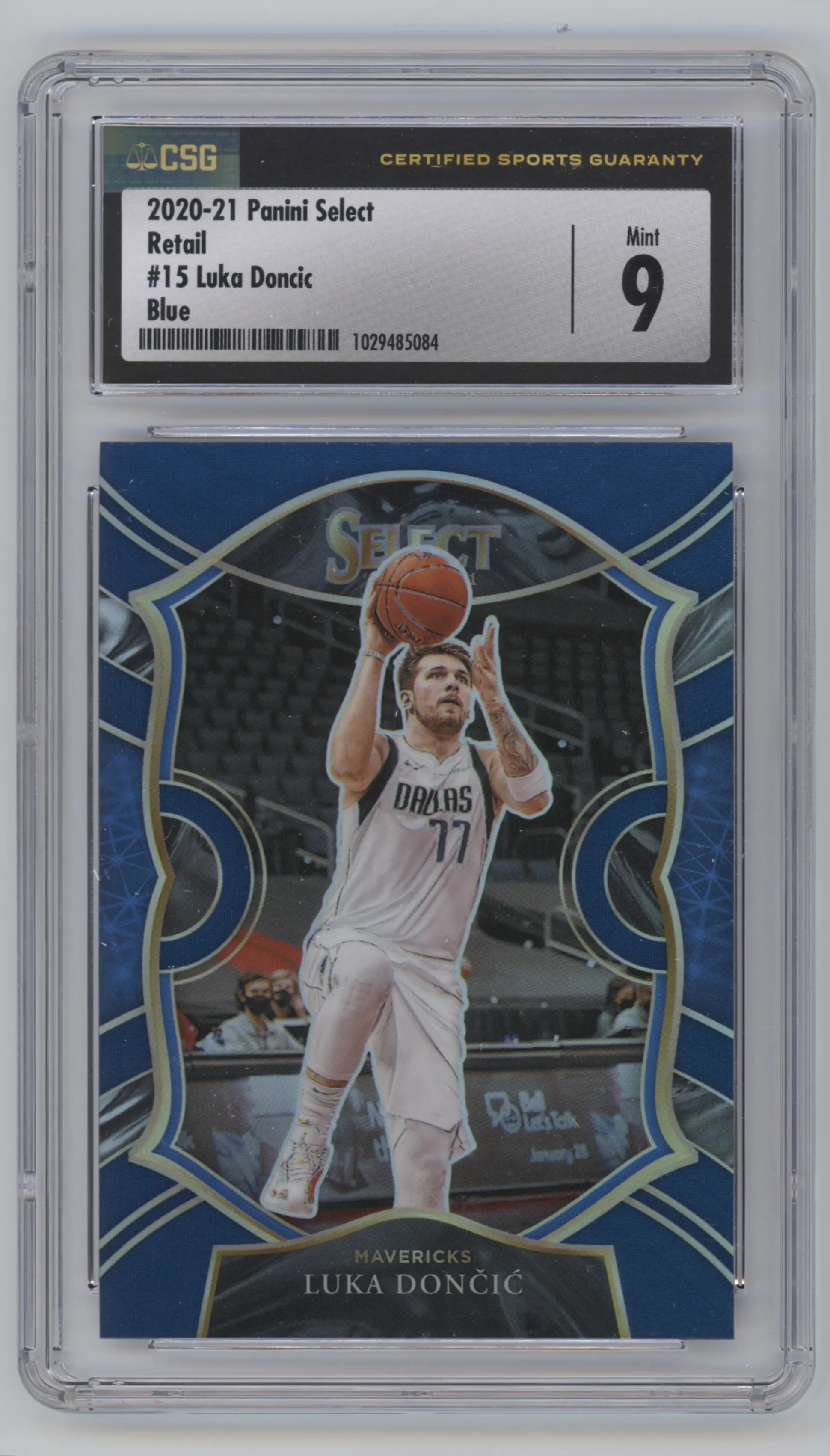 2020 Panini Select Luka Doncic Blue Retail CGC 9