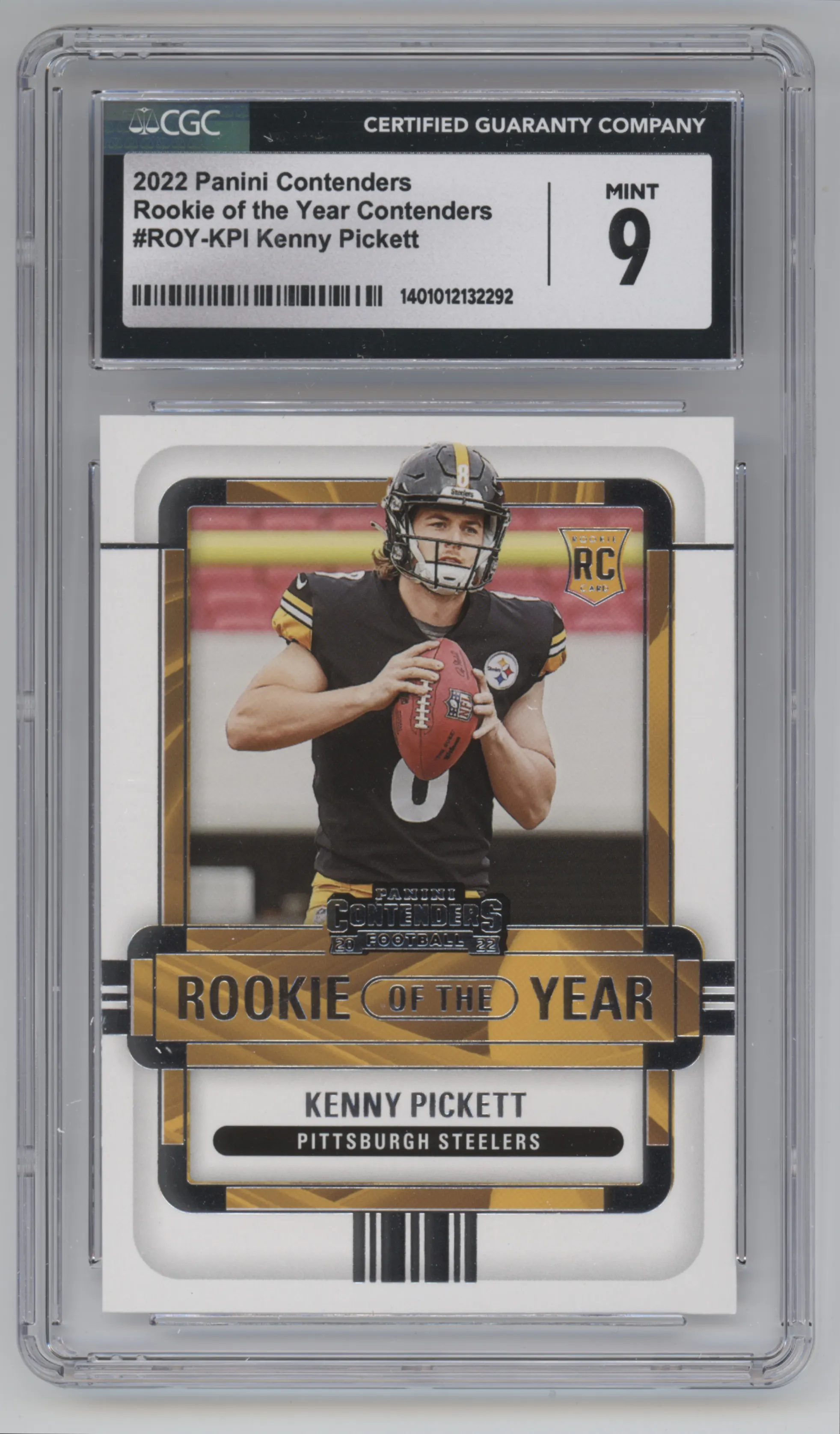 2022 Panini Contenders ROTY Kenny Pickett CGC 9