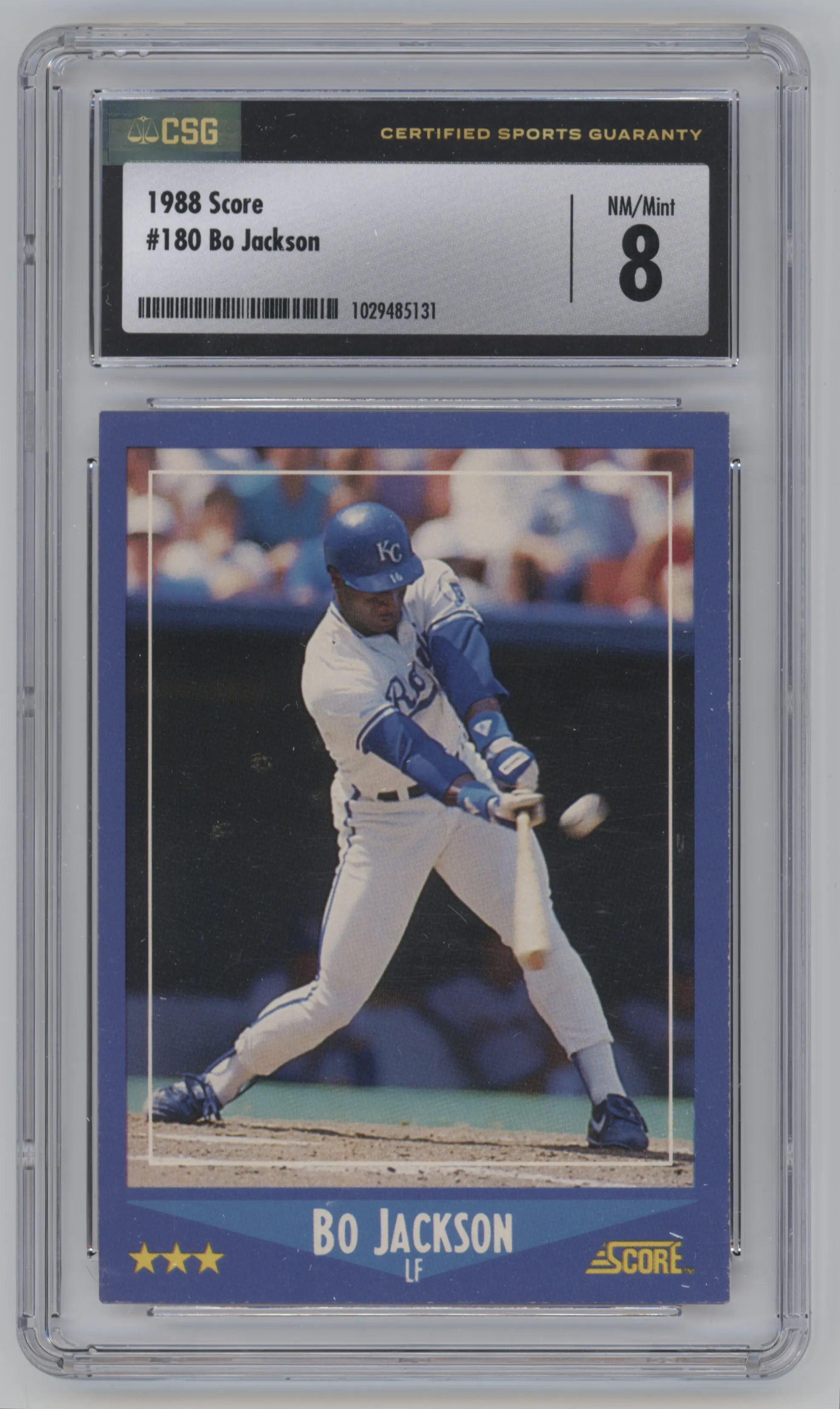 1988 Score Bo Jackson CGC 8