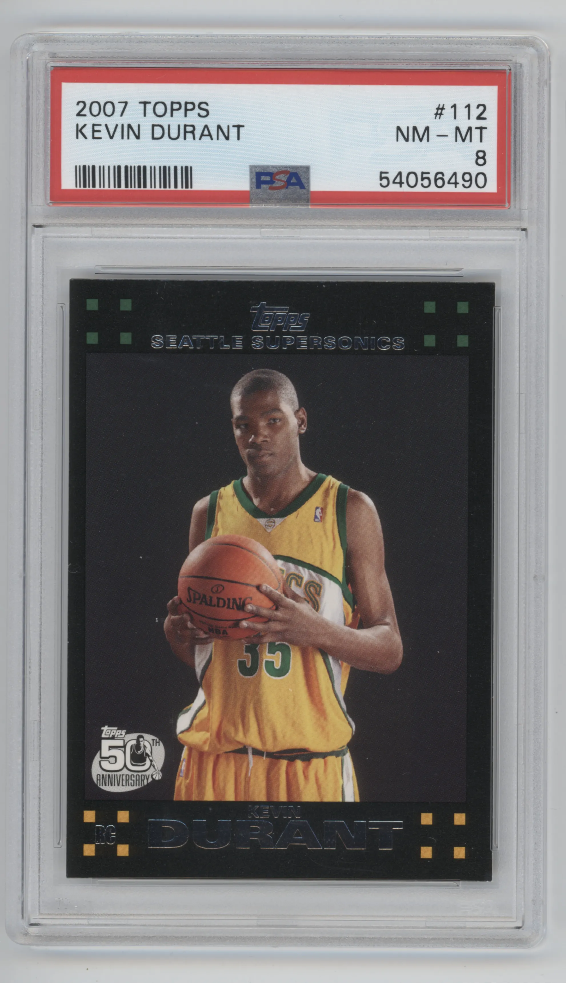 2007 Topps Kevin Durant PSA 8