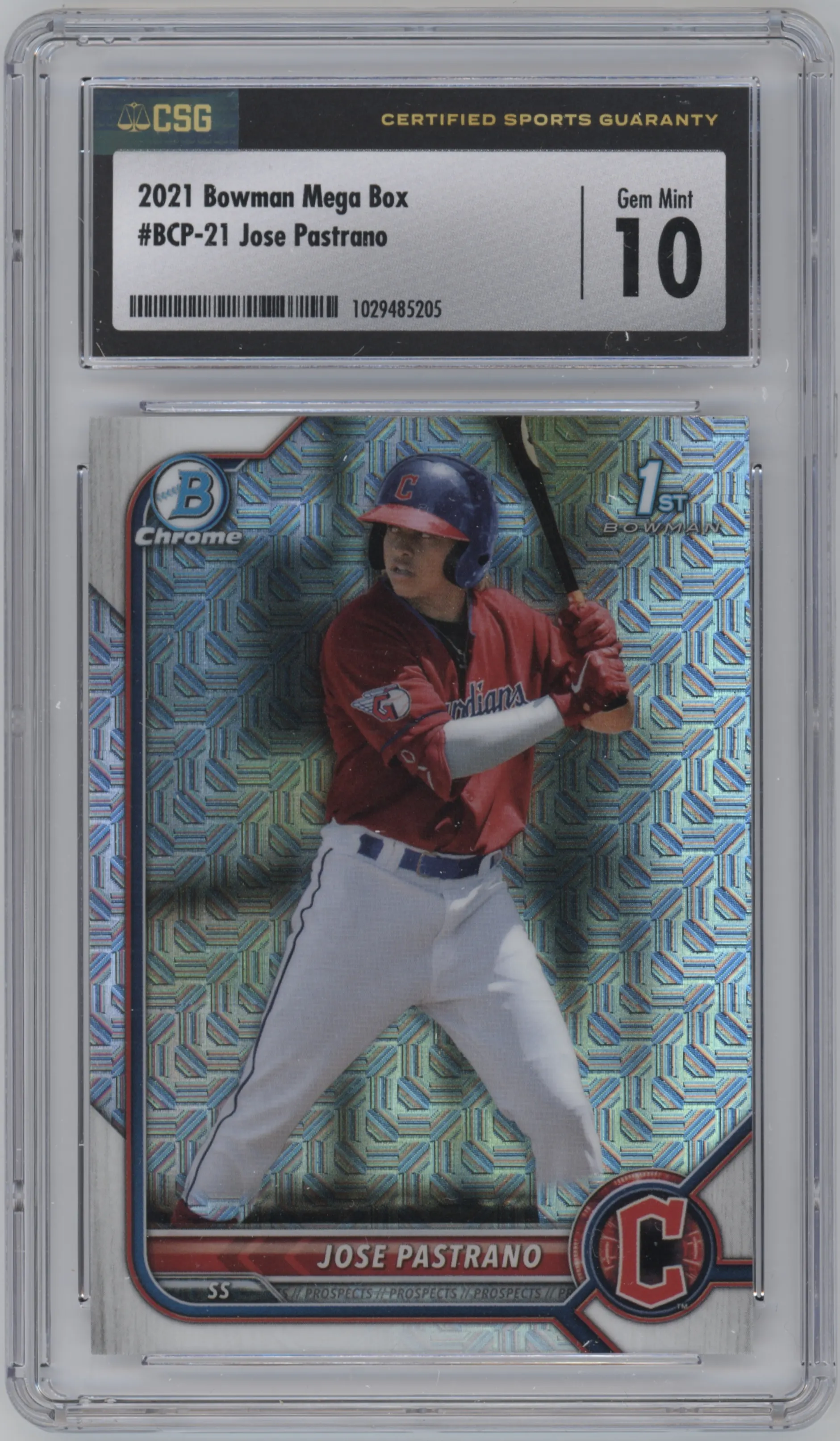 2022 Bowman Mega Box Chrome Jose Pastrano CGC 10