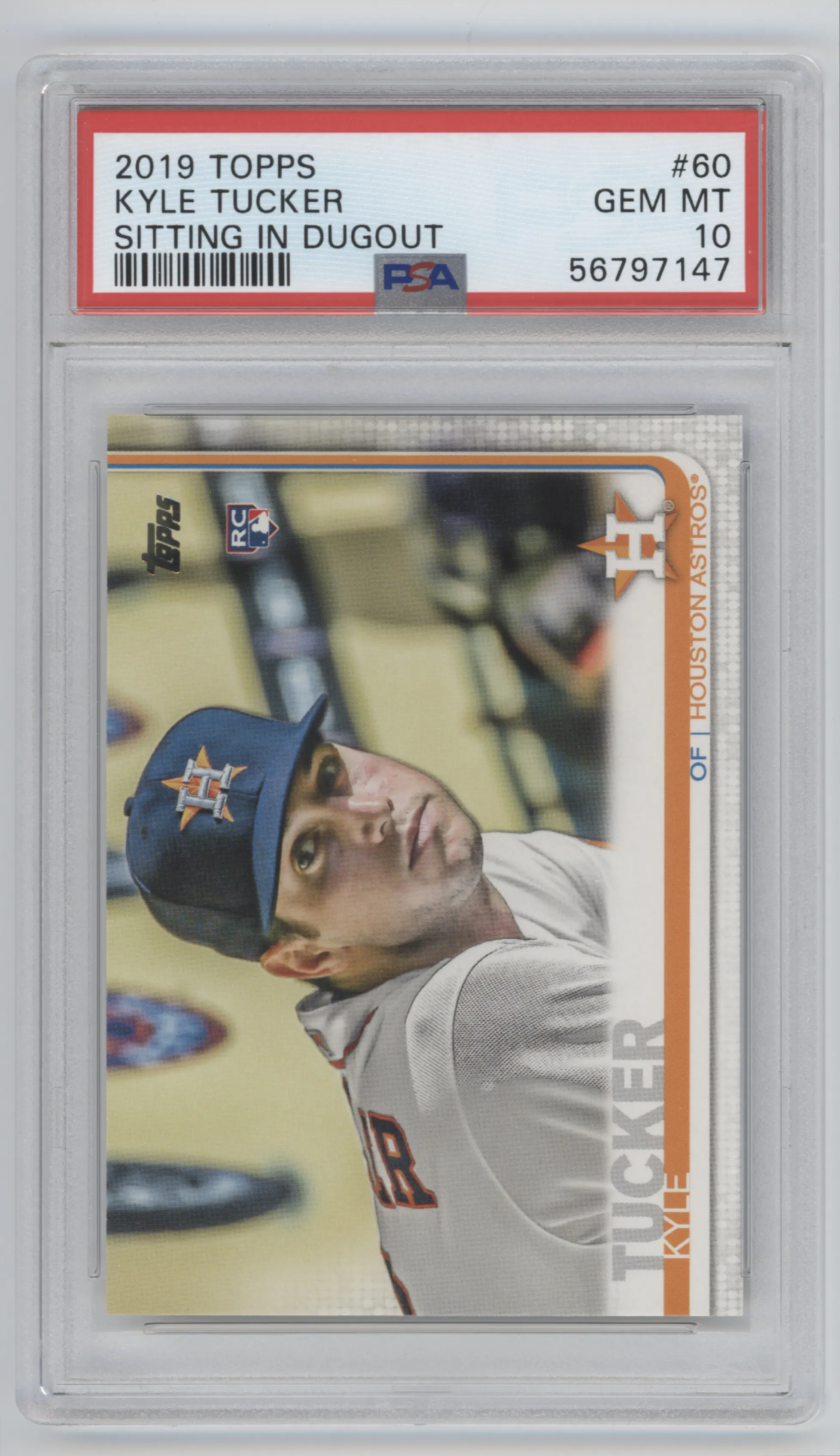 2019 Topps Series 1 Variation Kyle Tucker PSA 10