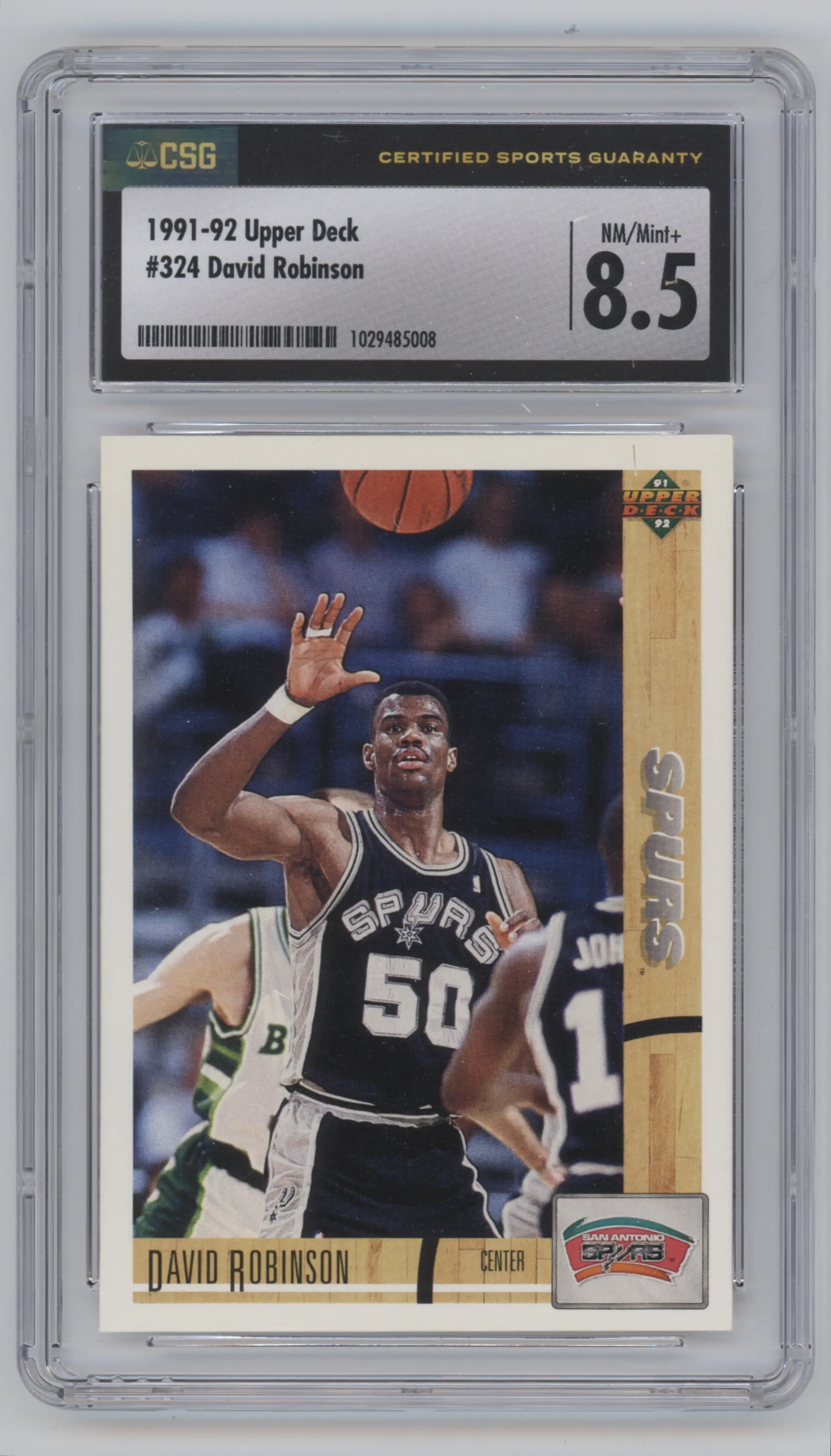 1991 Upper Deck David Robinson CGC 8.5
