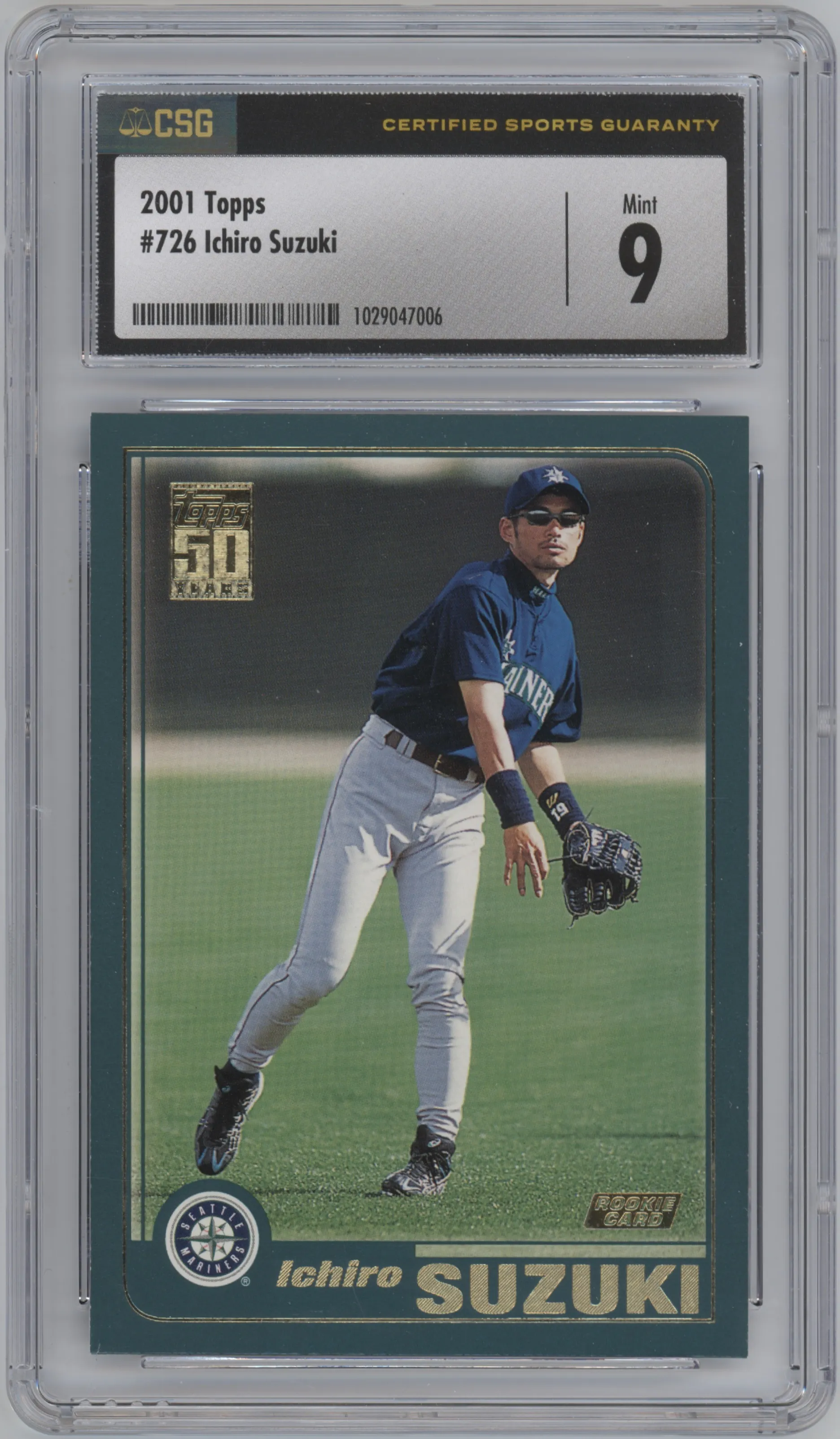 2001 Topps Ichiro Suzuki CGC 9