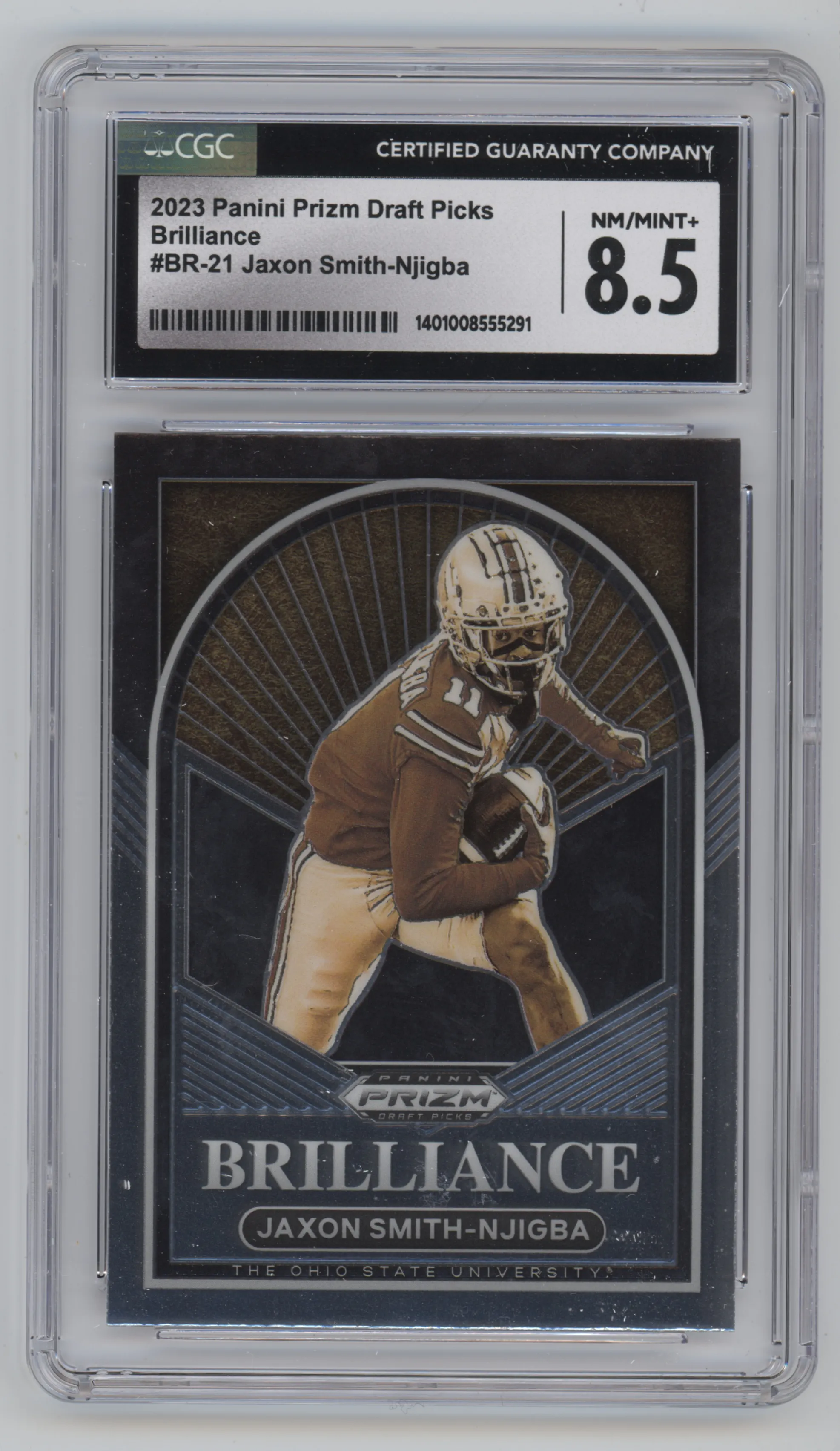 2023 Panini Prizm Draft Picks Brilliance Jaxon Smith-Njigba #BR-21 CGC 8.5