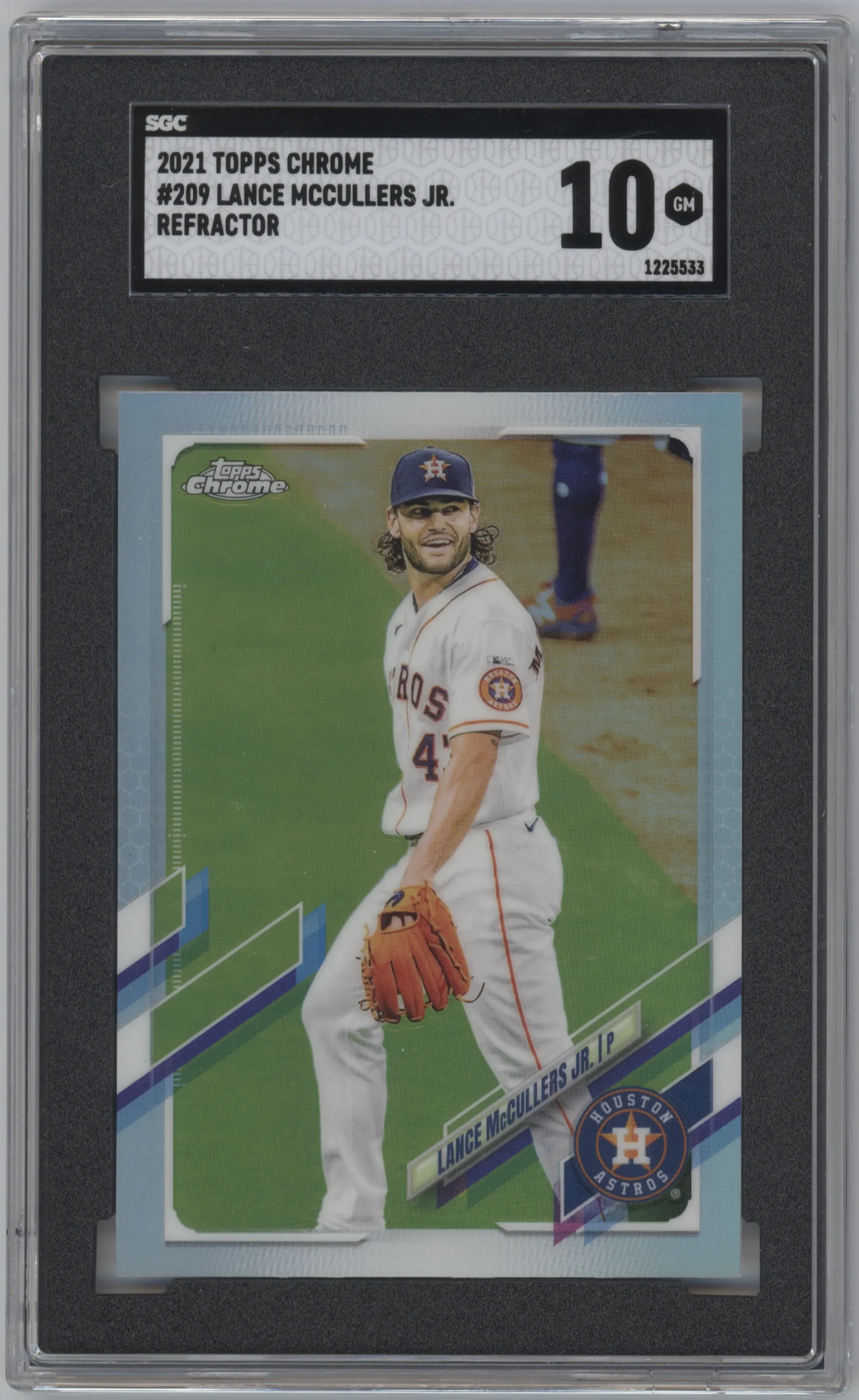 2021 Topps Chrome Lance McCullers Jr. Refractor SGC 10