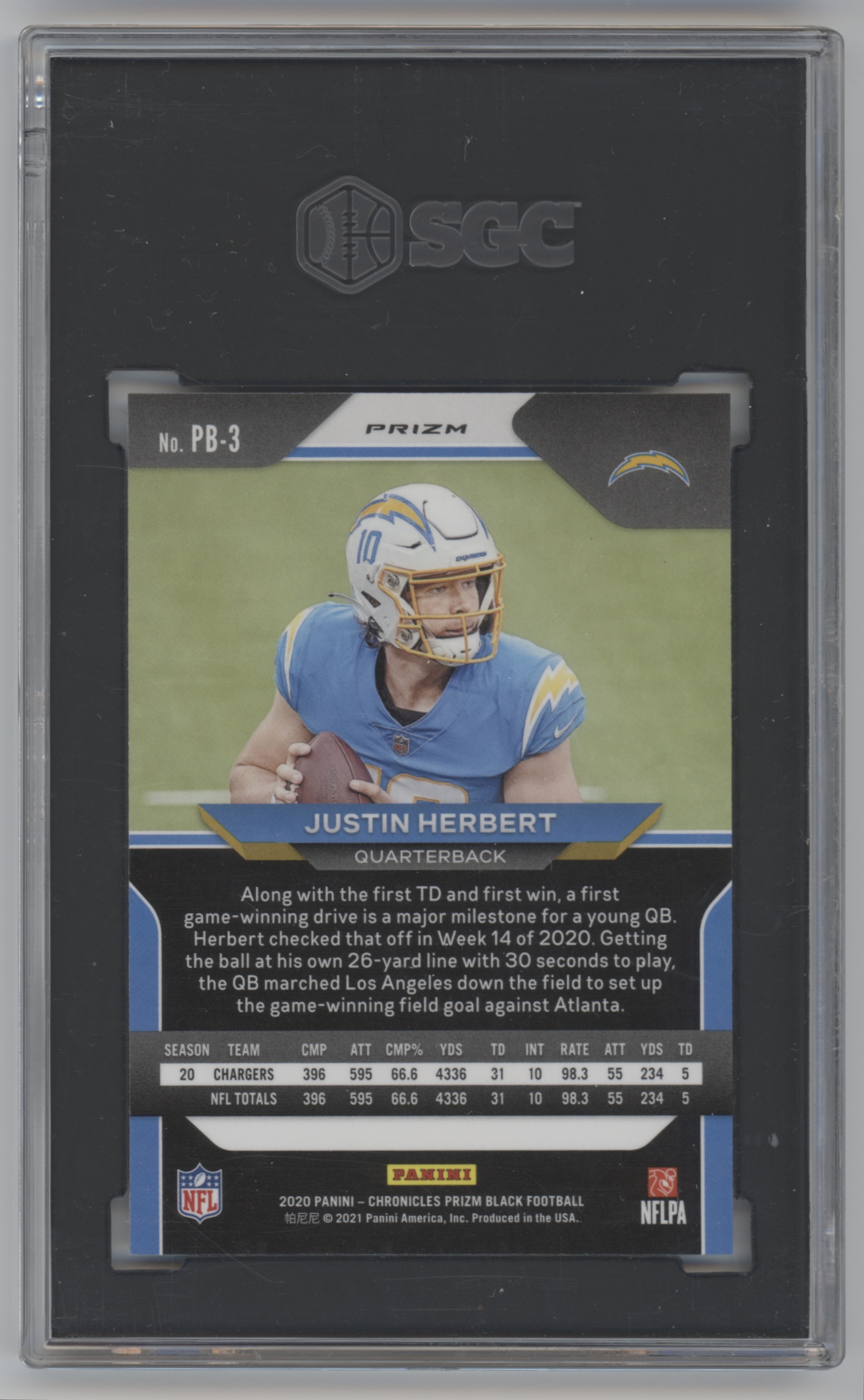 Justin Herbert white hot rookie Values - MAVIN