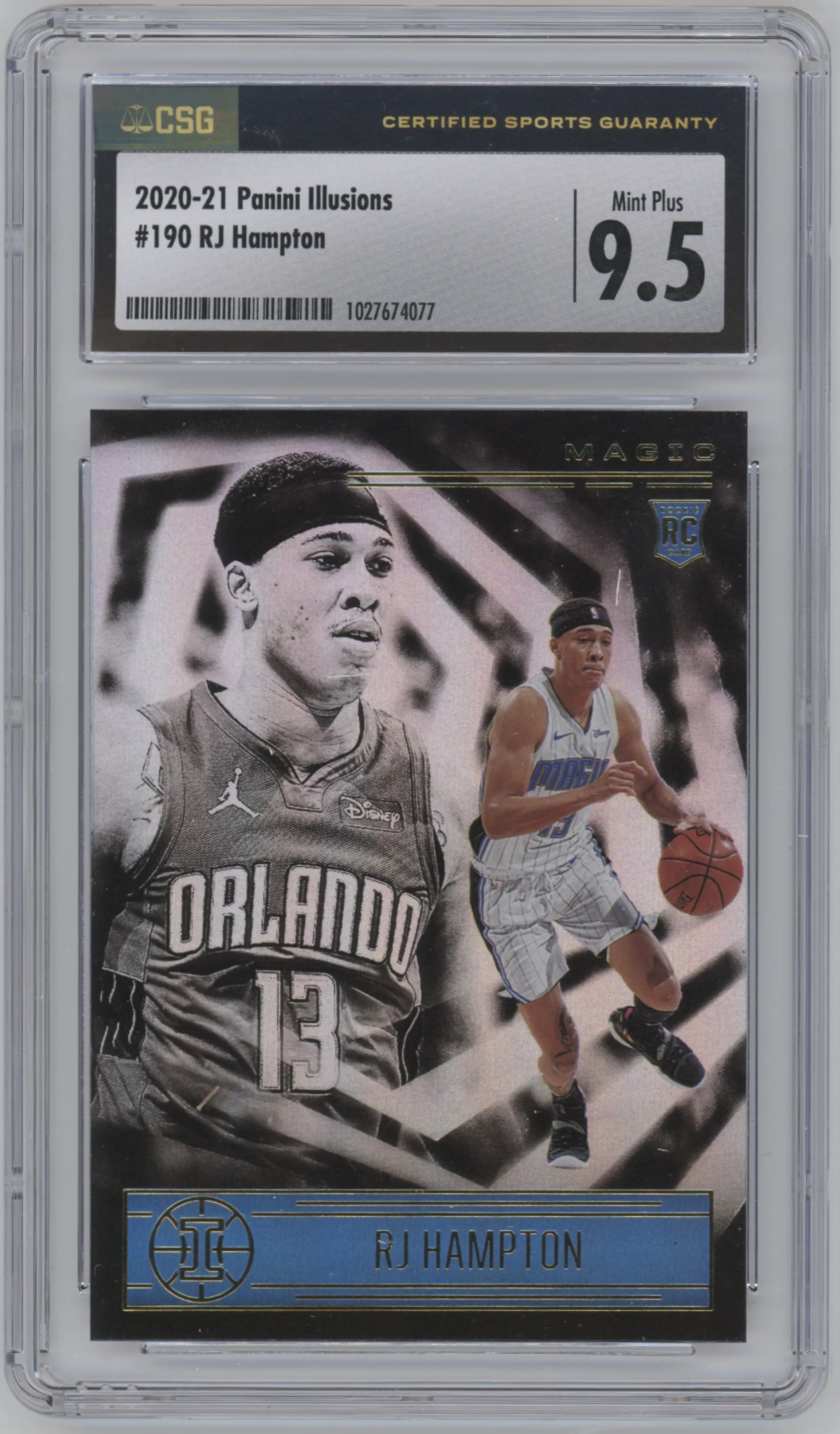 2020 Panini Illusions RJ Hampton CGC 9.5
