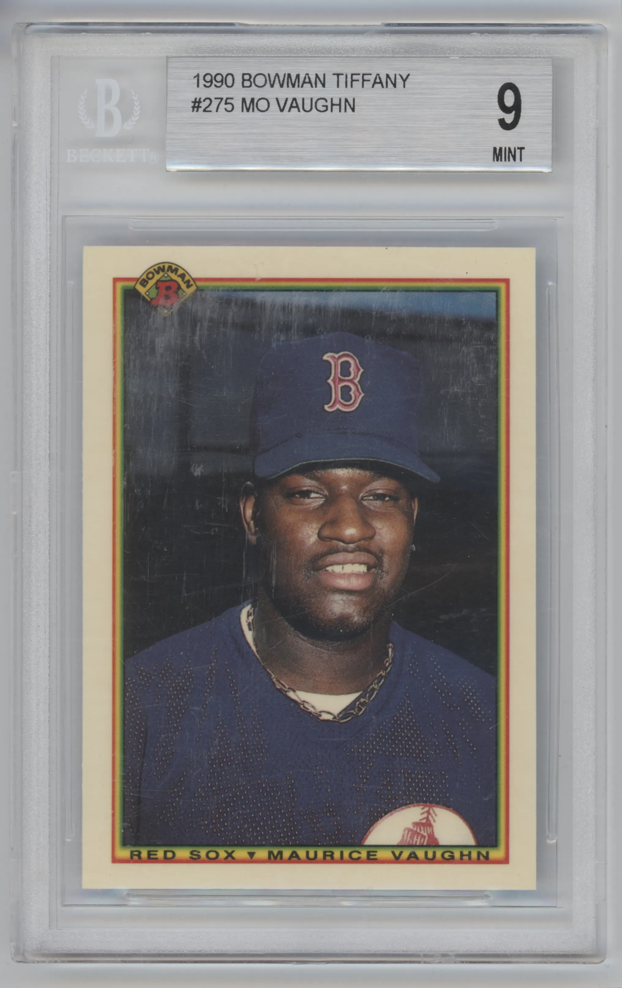 1990 Bowman Maurice Vaughn Tiffany BGS 9