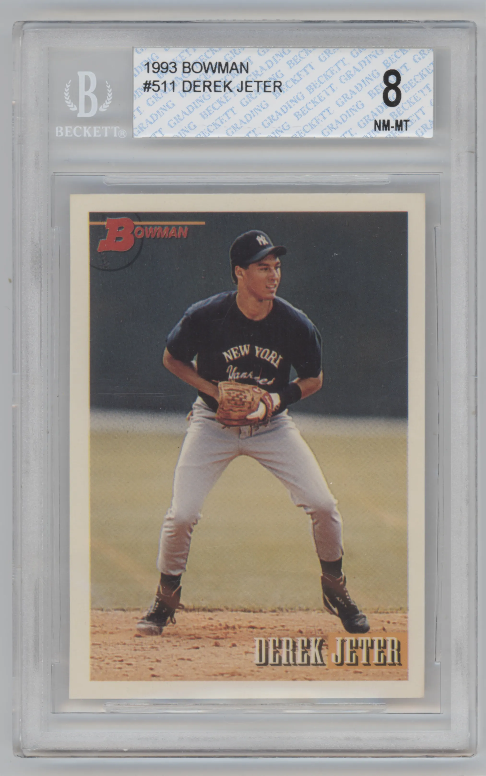 1993 Bowman Derek Jeter BGS 8