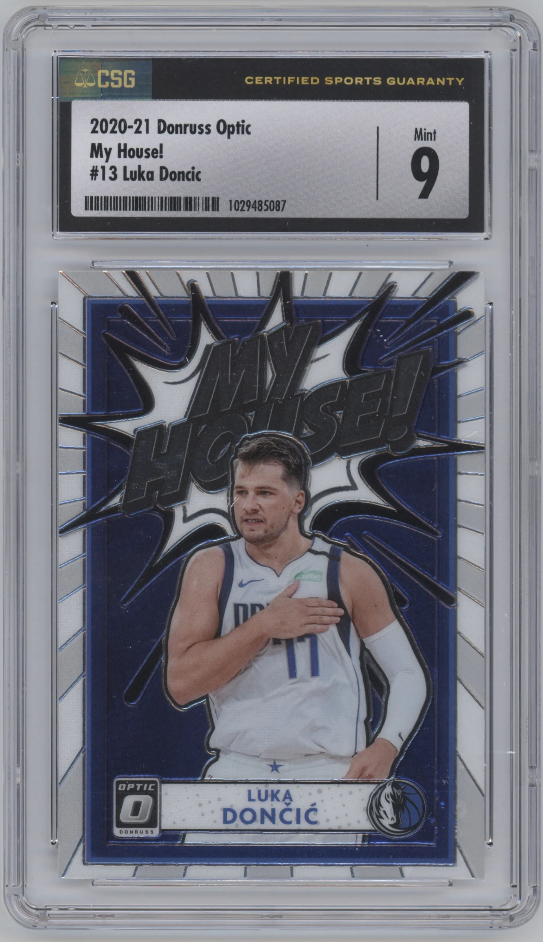 2020 Panini Donruss Optic My House! Luka Doncic CGC 9