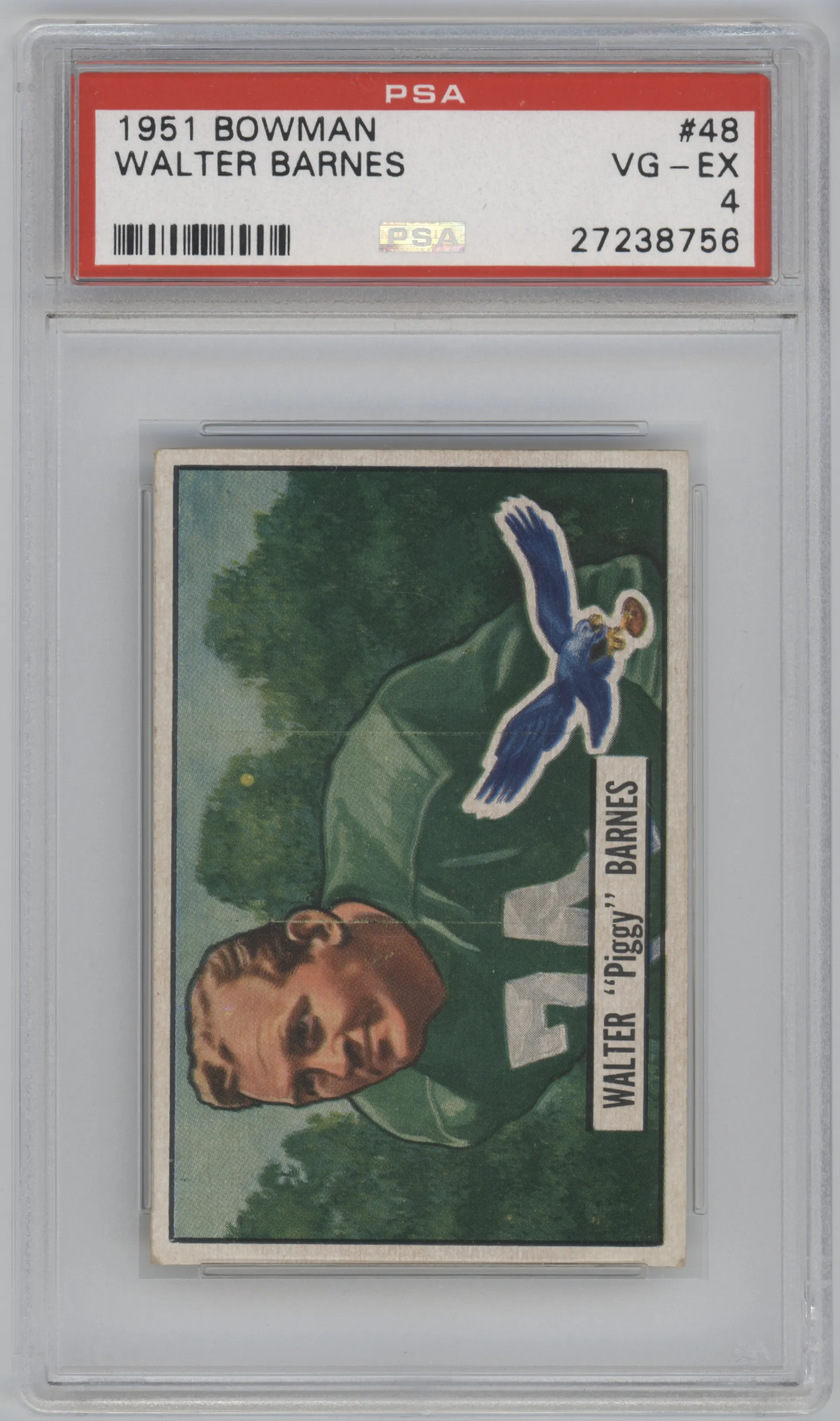 1951 Bowman Walter Barnes #48 PSA 4