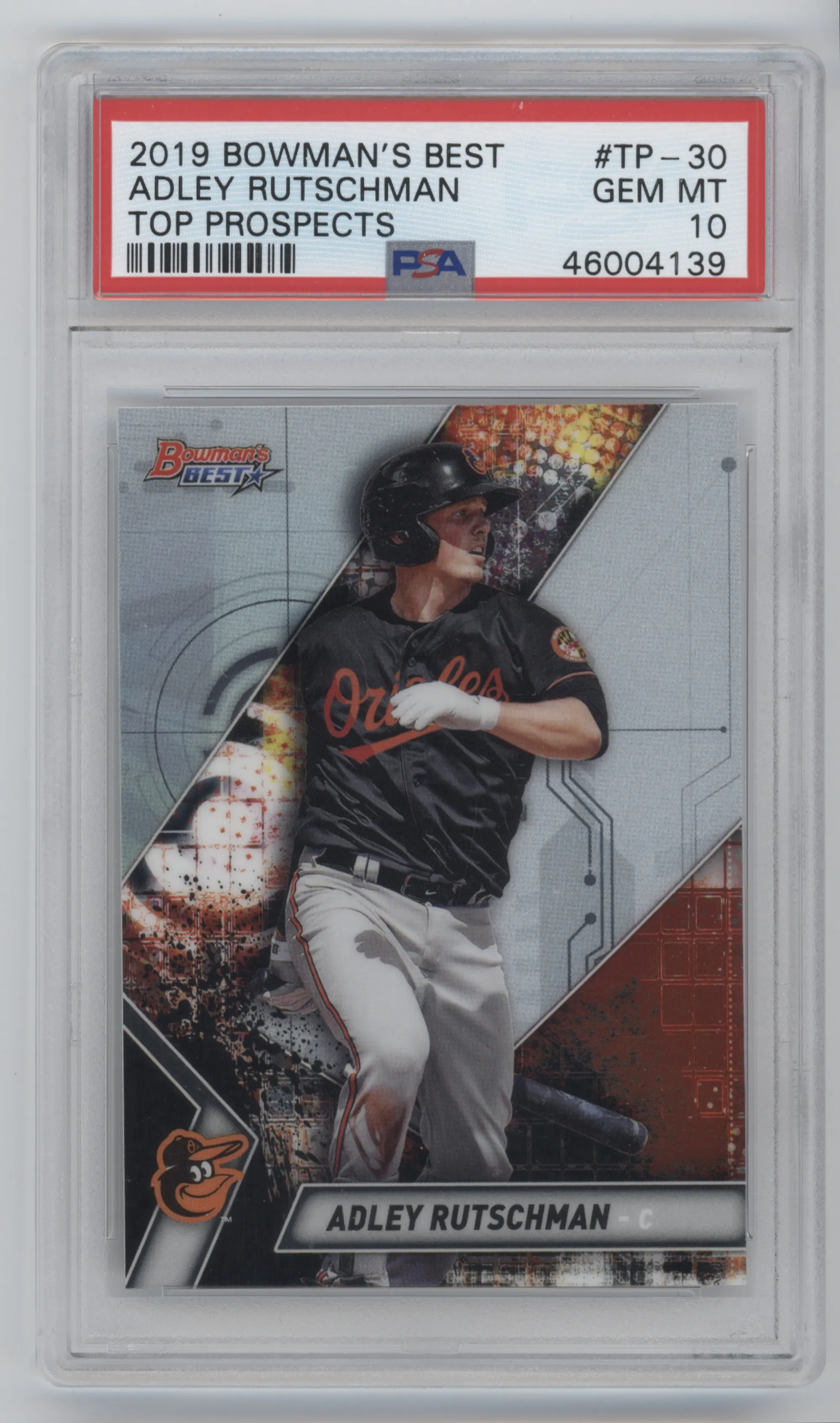 2019 Bowman’s Best Top Prospects Adley Rutschman PSA 10