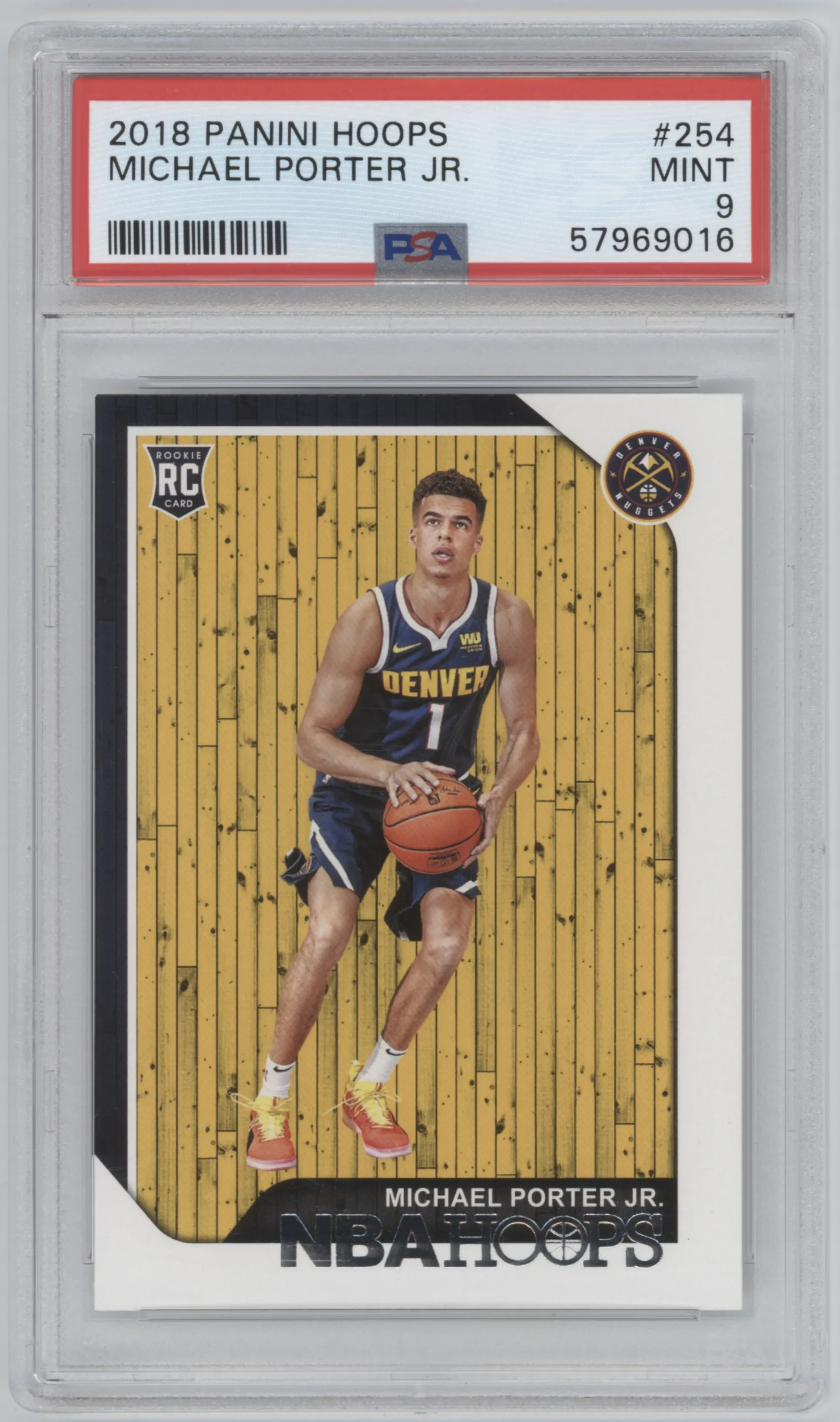 2018 Panini NBA Hoops Michael Porter Jr. PSA 9
