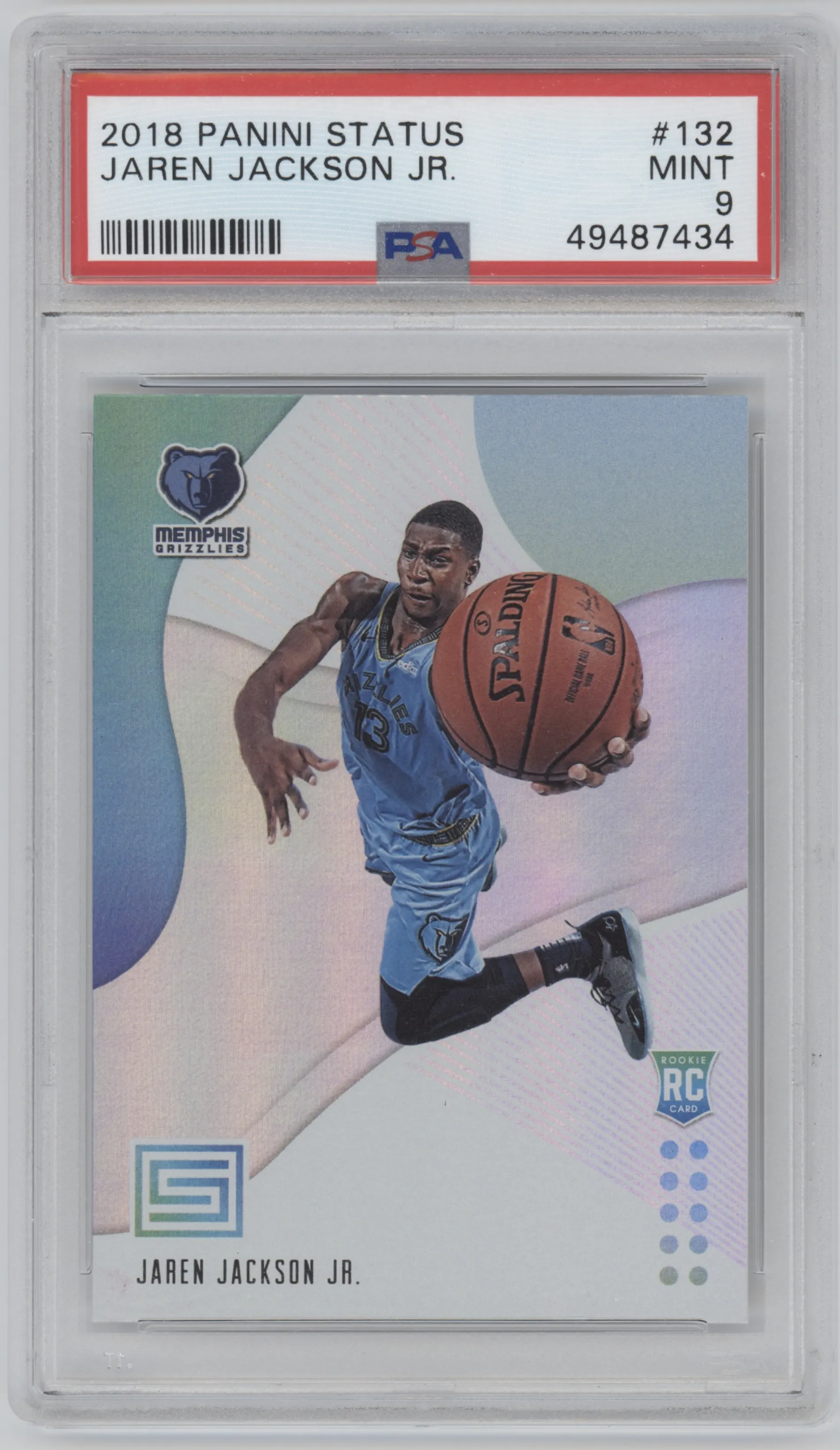 2018 Panini Status Rookies 1 Jaren Jackson Jr. PSA 9