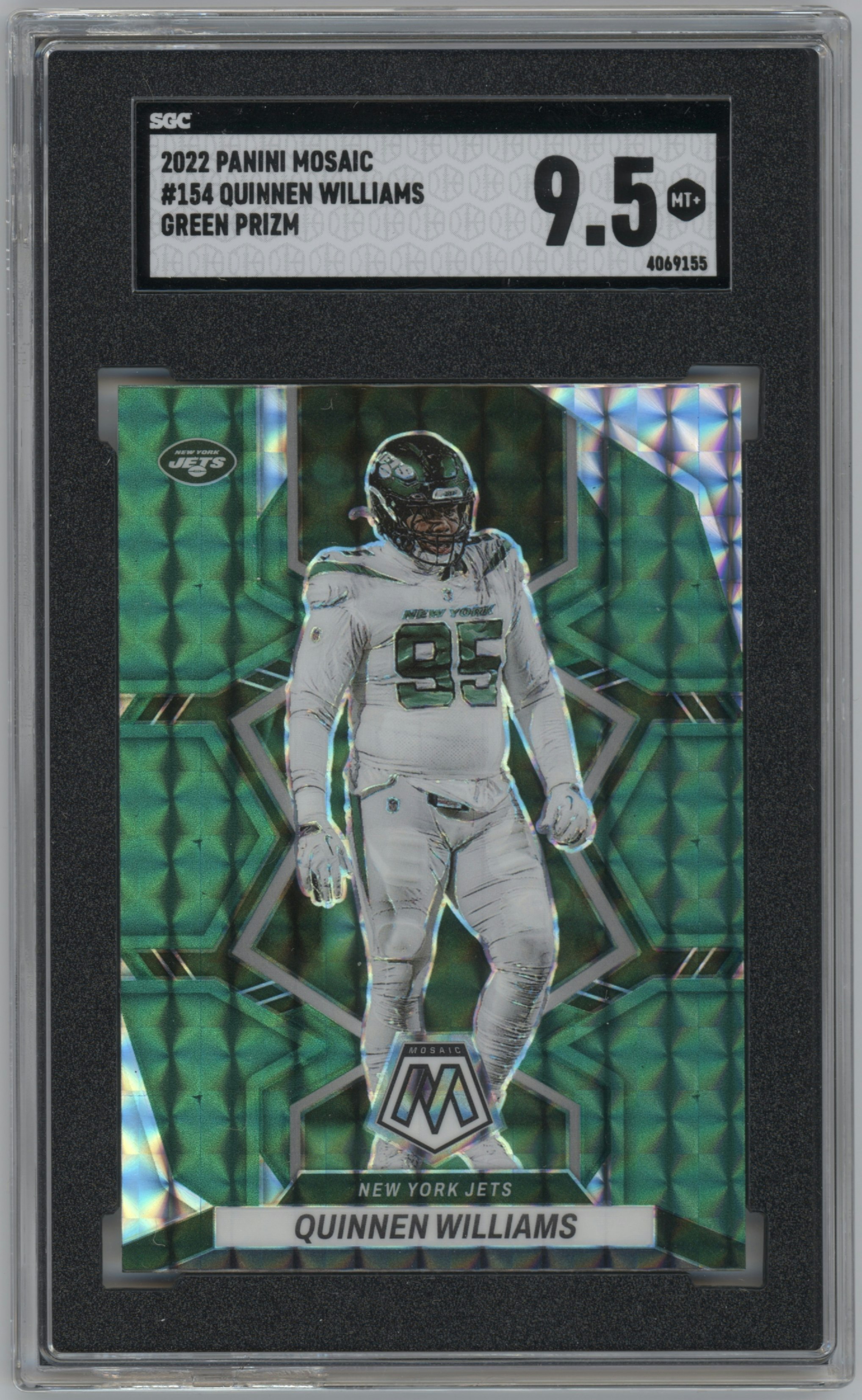 2022 Panini Mosaic Football Quinnen Williams #154 New Yor Jets