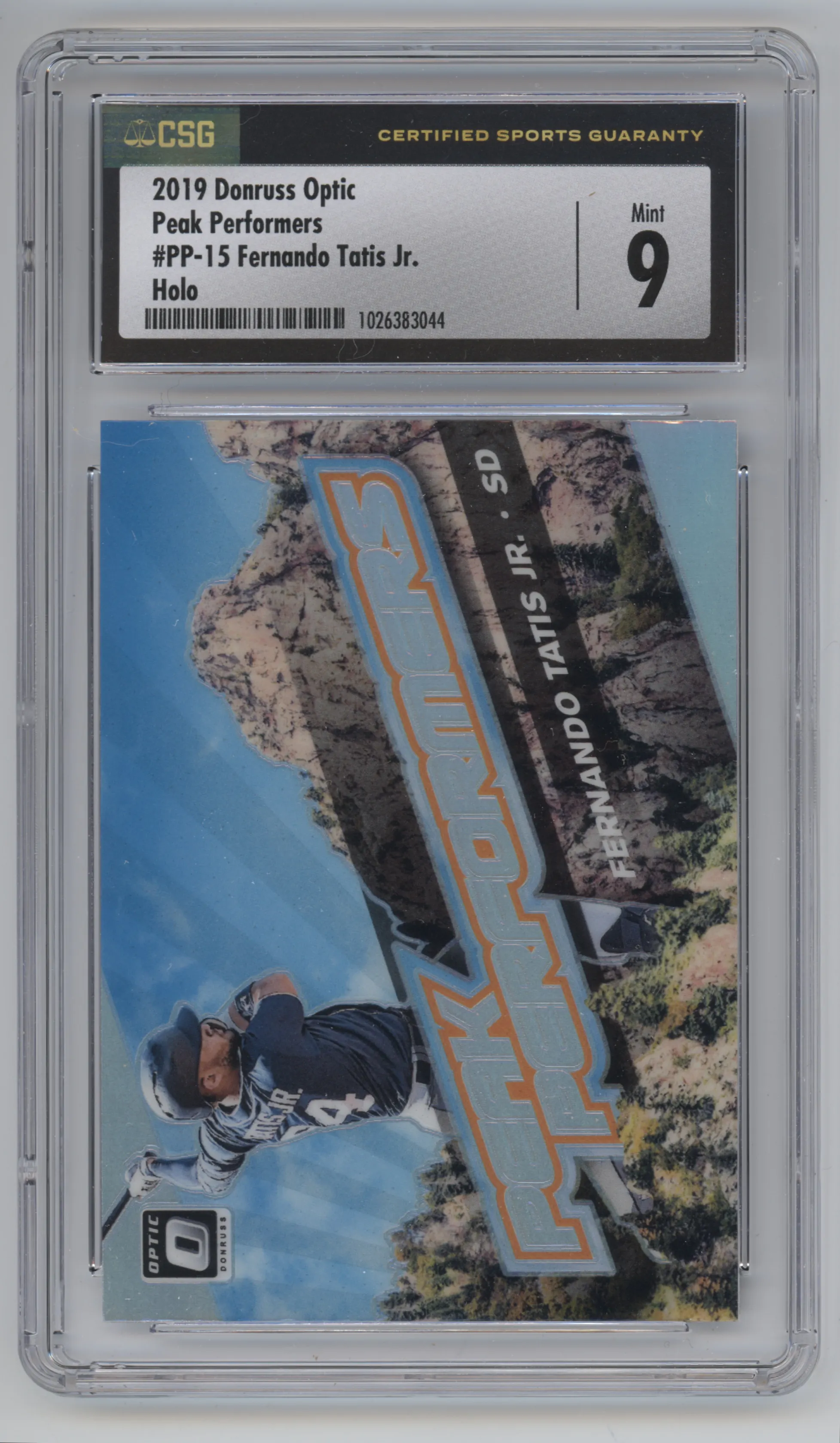 2019 Panini Donruss Optic Peak Performers Fernando Tatis Jr. Holo CGC 9