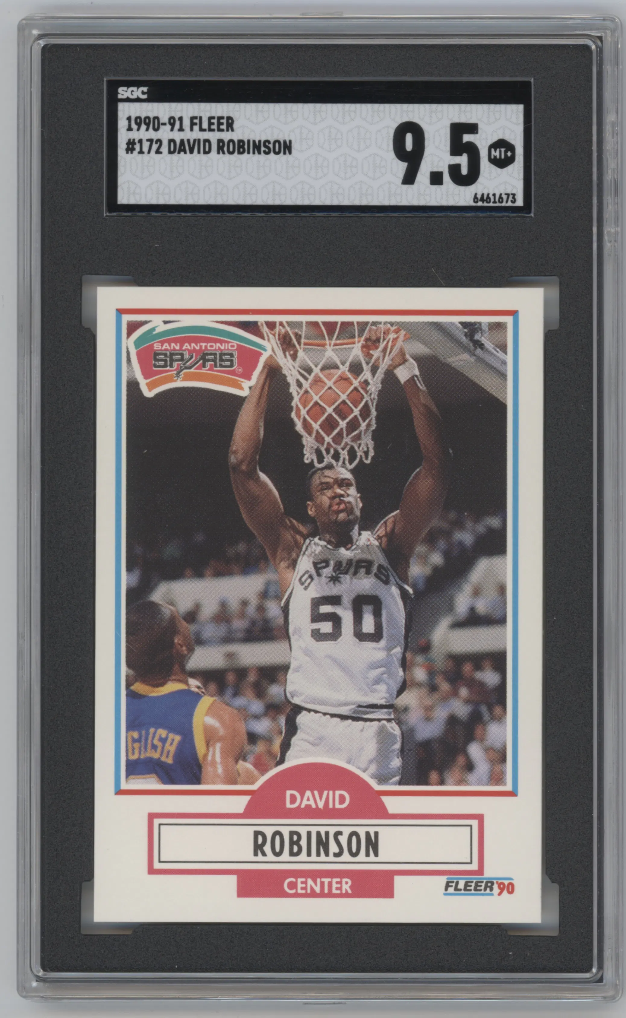 1990 Fleer David Robinson SGC 9.5