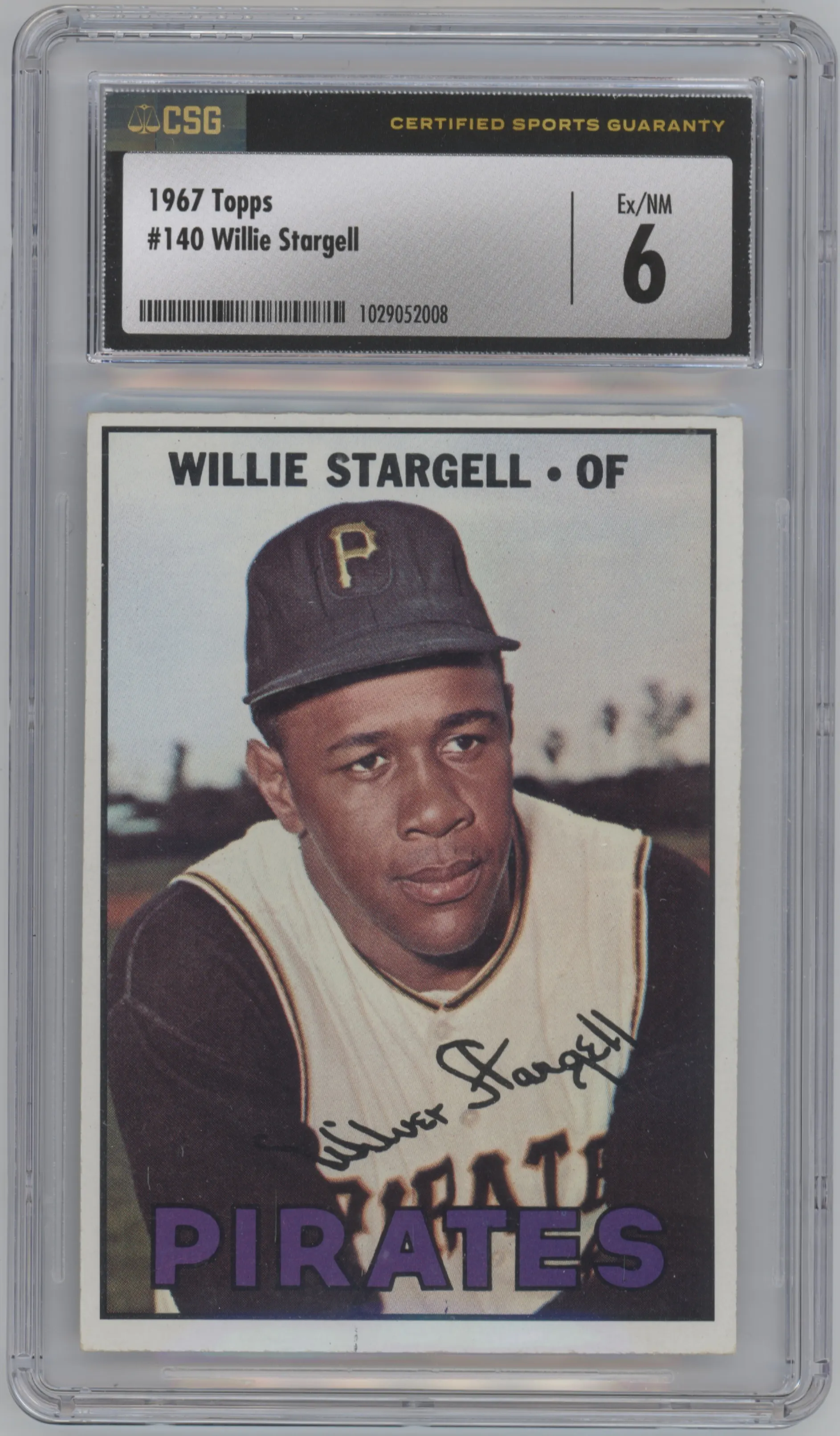 1967 Topps Willie Stargell CGC 6