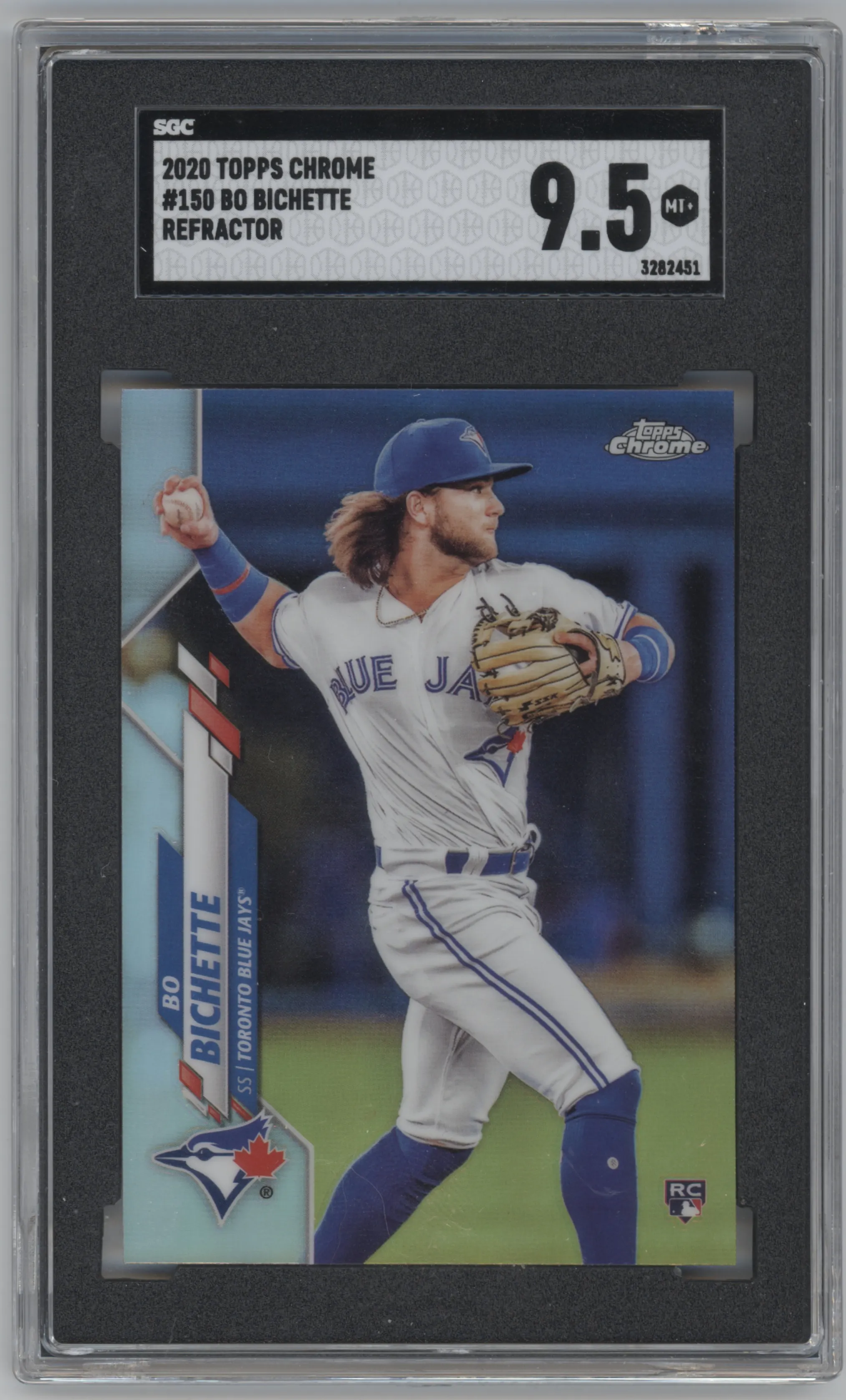 2020 Topps Chrome Bo Bichette Refractor SGC 9.5
