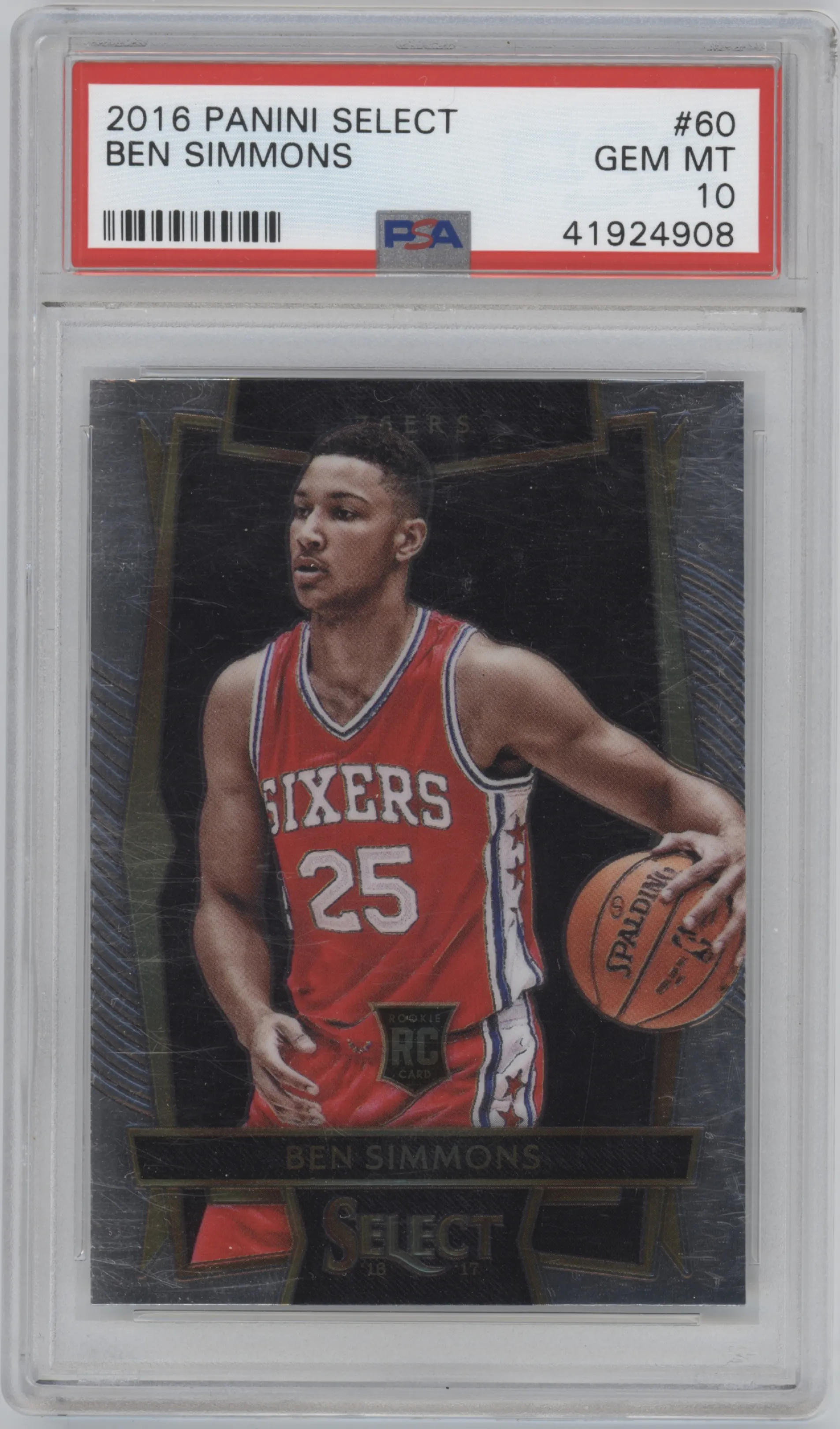 2016 Panini Select Ben Simmons #60 PSA 10