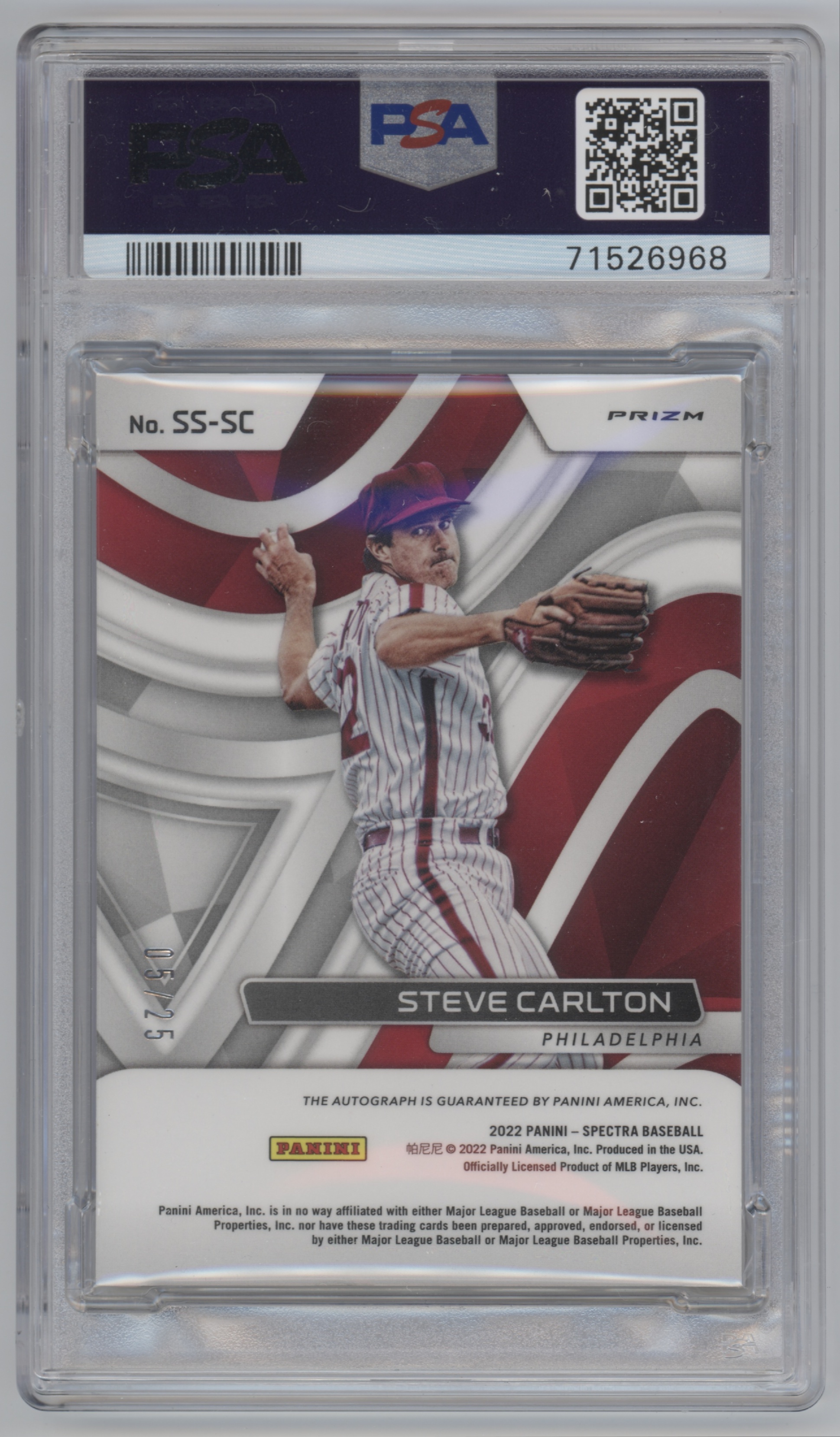 Panini Steve Carlton Baseball Trading Cards