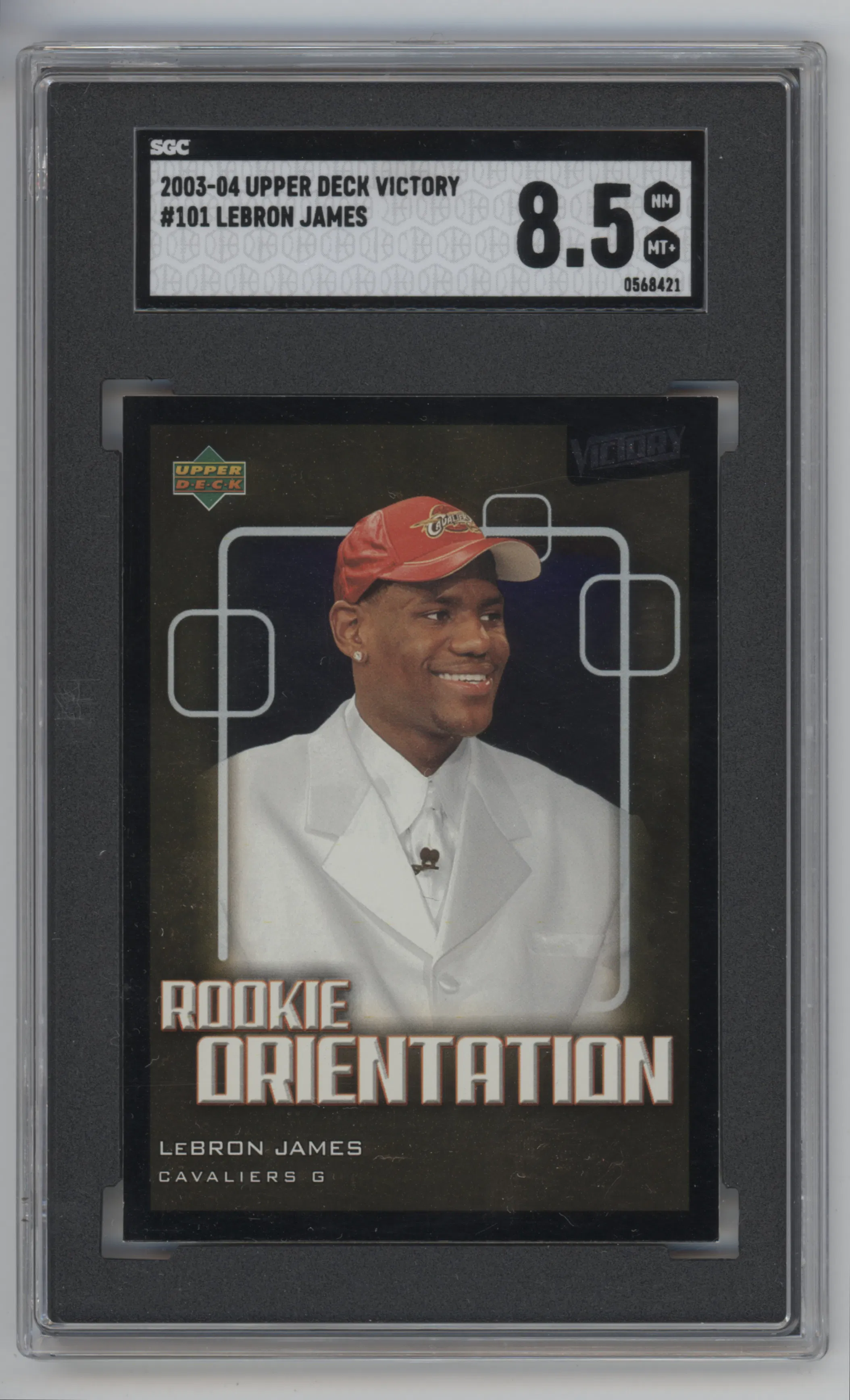 2003 Upper Deck Victory LeBron James SGC 8.5