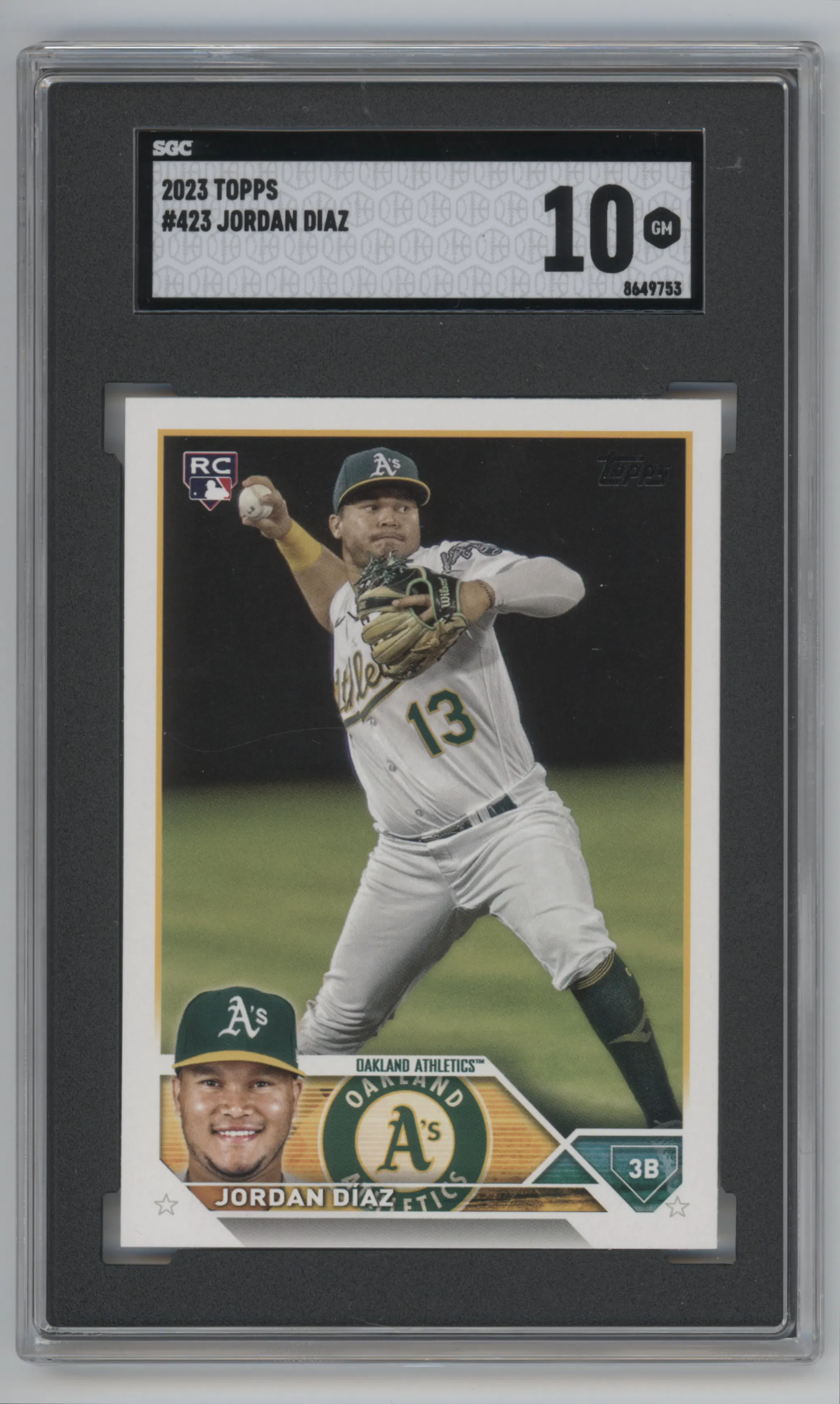 2023 Topps Series 2 Jordan Diaz SGC 10