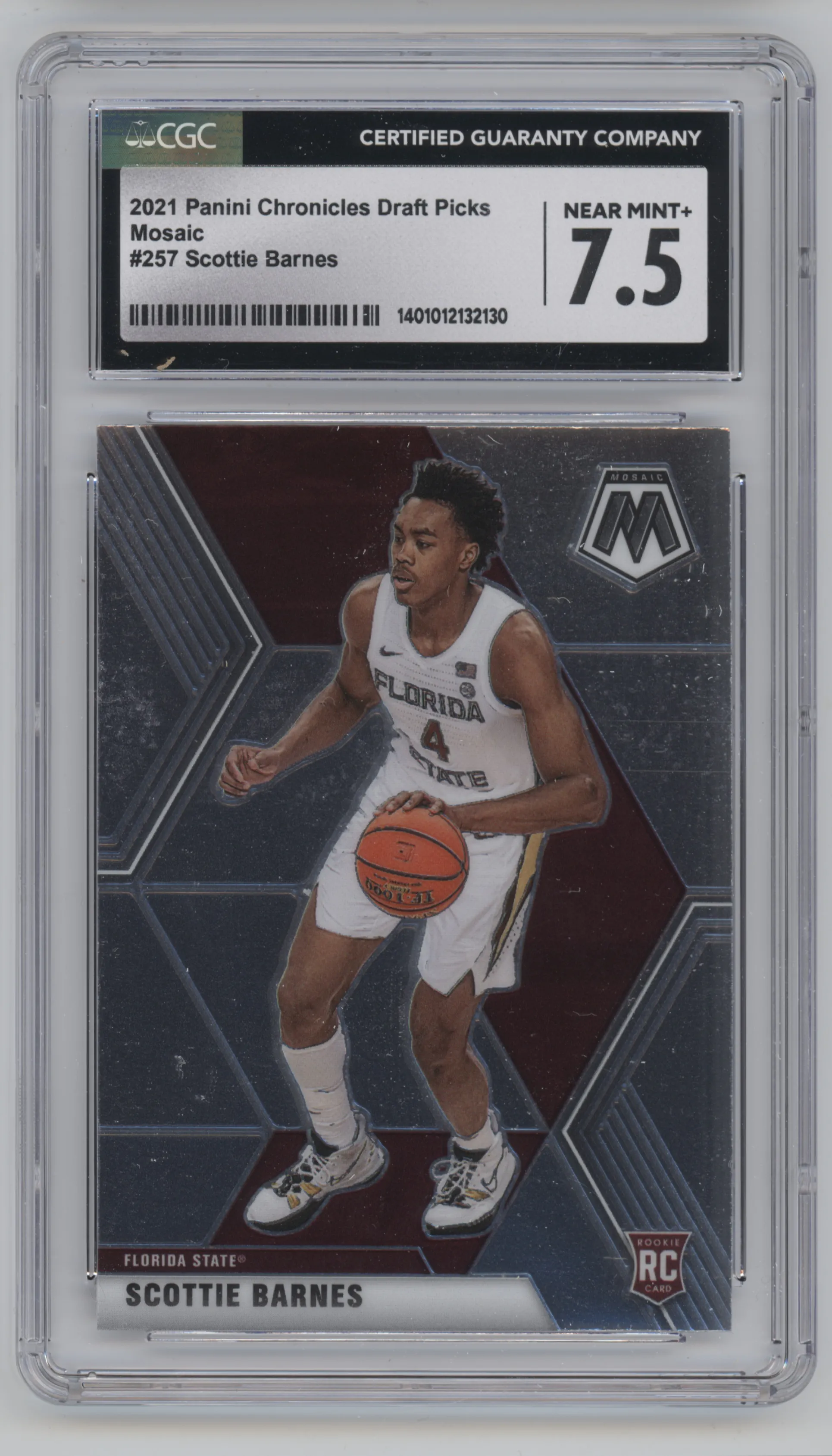 2021 Panini Chronicles Draft Picks Mosaic Scottie Barnes CGC 7.5